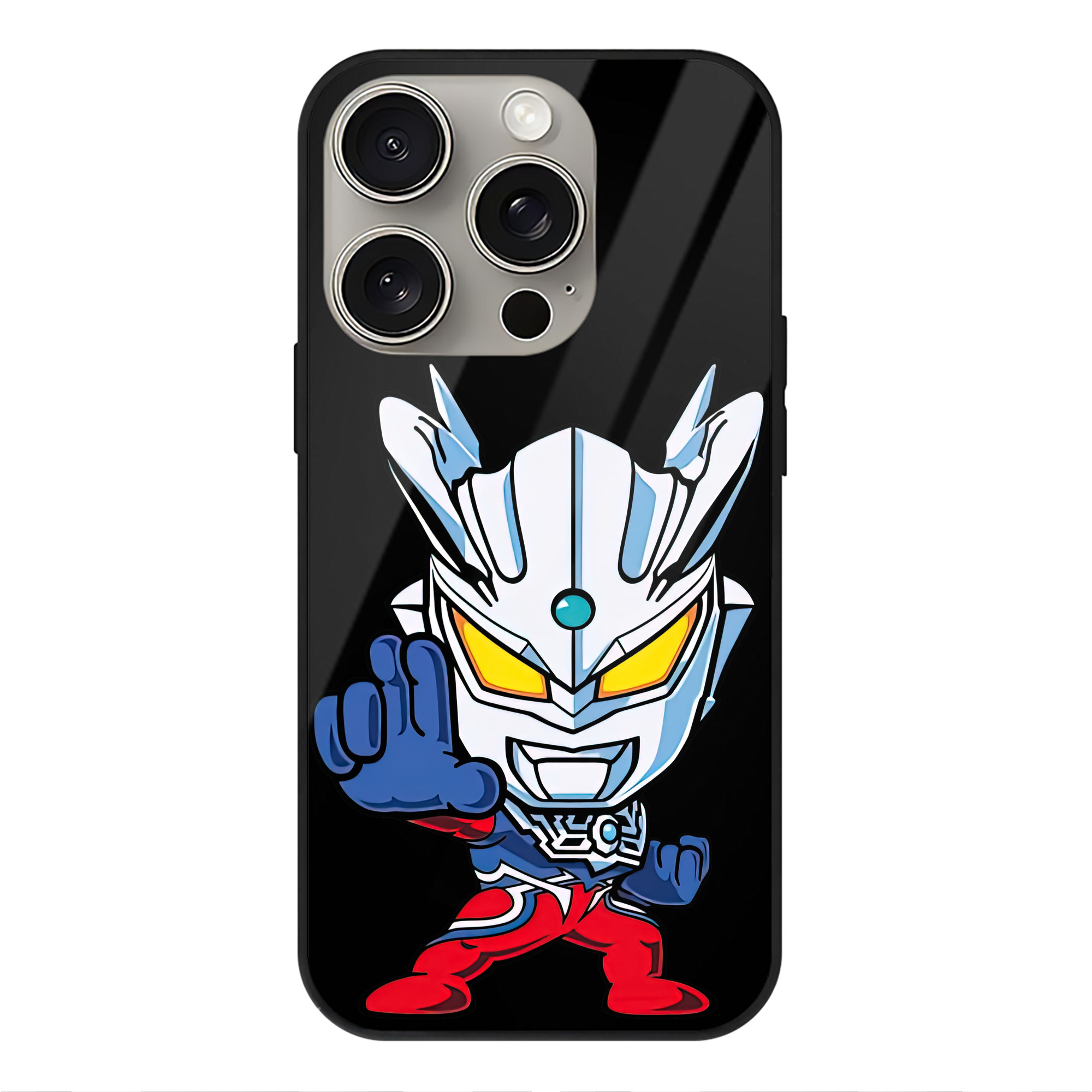 （画像用） ウルトラマン Ultraman 【iPhone15Pro対応】スマホケース 耐衝撃＆黄変防止 背面ガラス