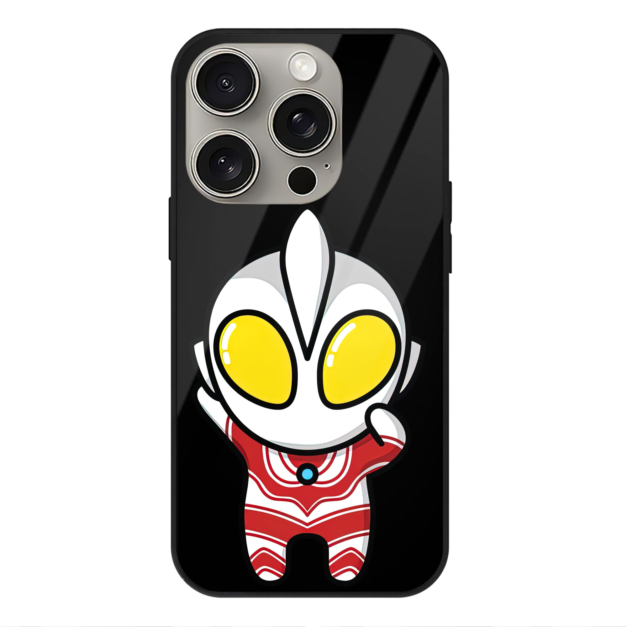 （画像用） ウルトラマン Ultraman 【iPhone15Pro対応】スマホケース 耐衝撃＆黄変防止 背面ガラス