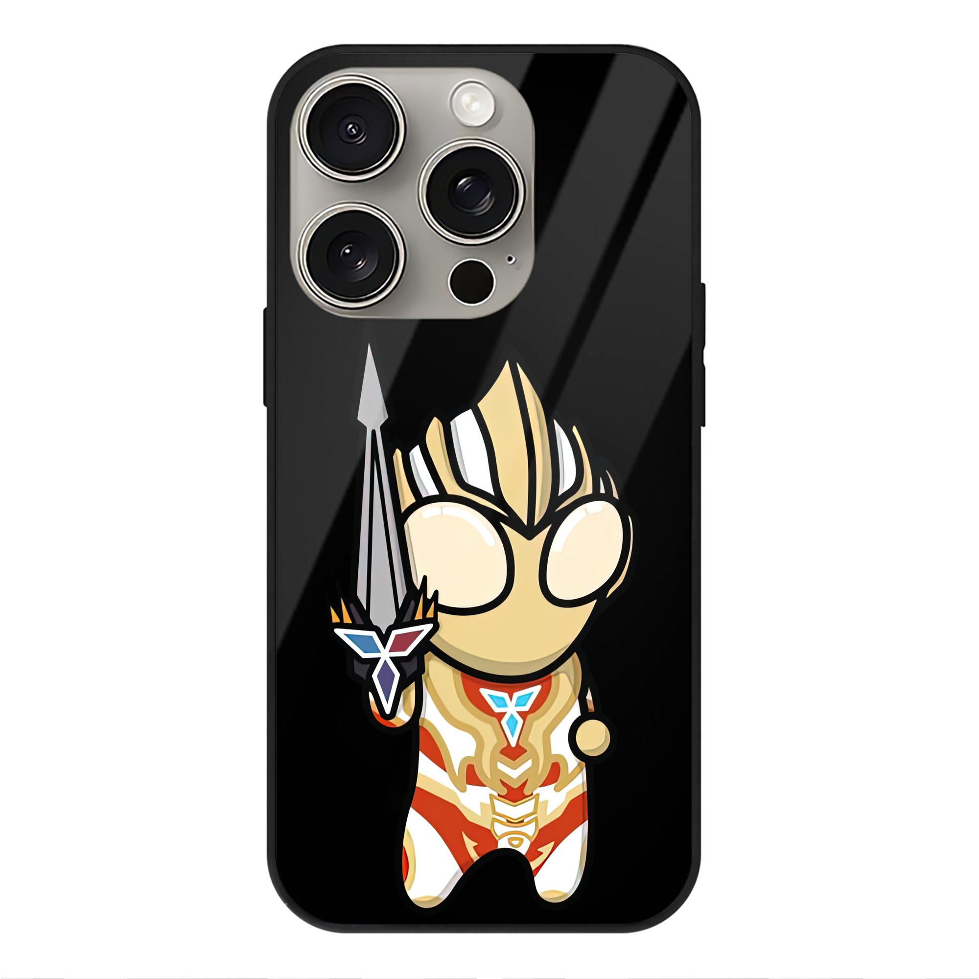 （画像用） ウルトラマン Ultraman 【iPhone15Pro対応】スマホケース 耐衝撃＆黄変防止 背面ガラス