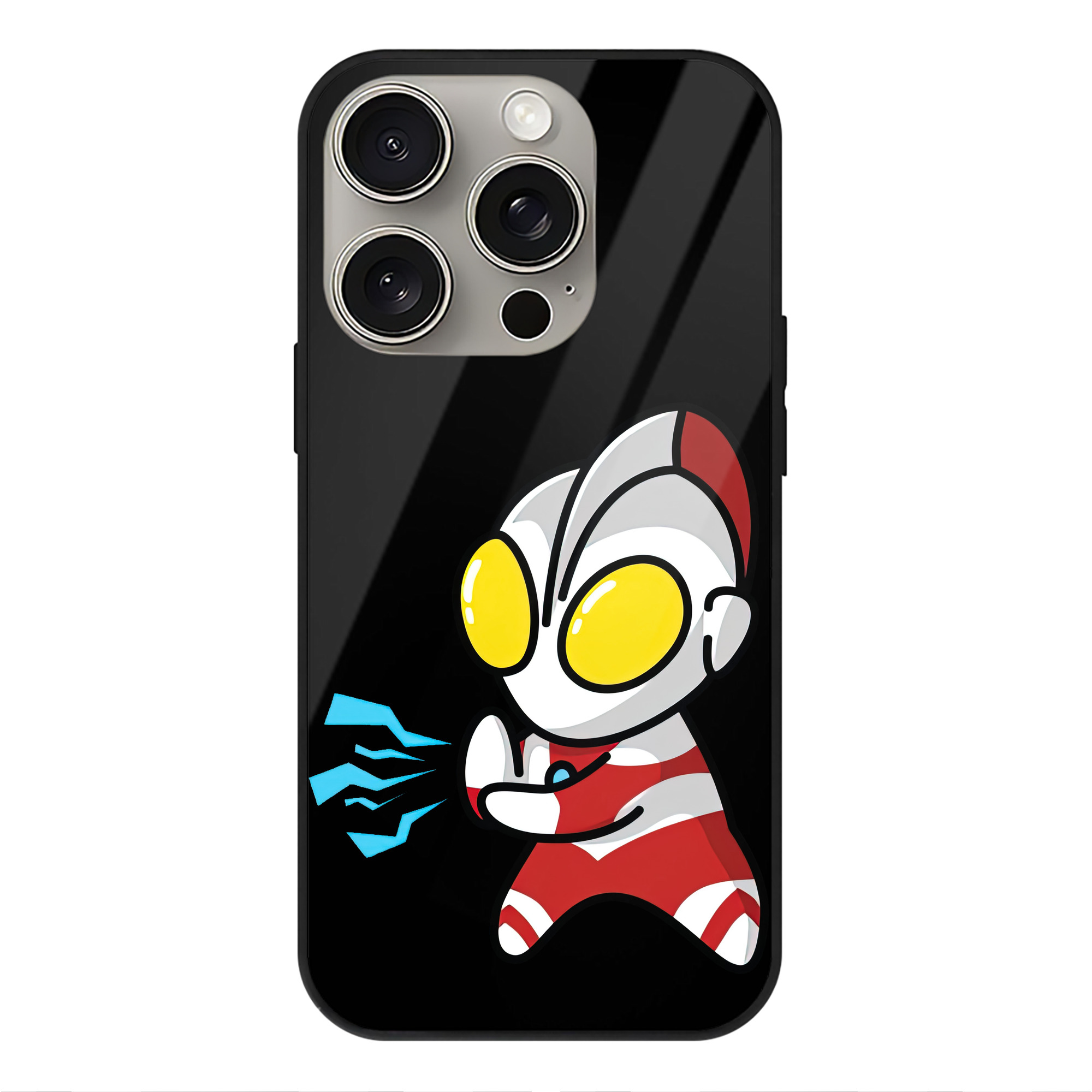 （画像用） ウルトラマン Ultraman 【iPhone15Pro対応】スマホケース 耐衝撃＆黄変防止 背面ガラス