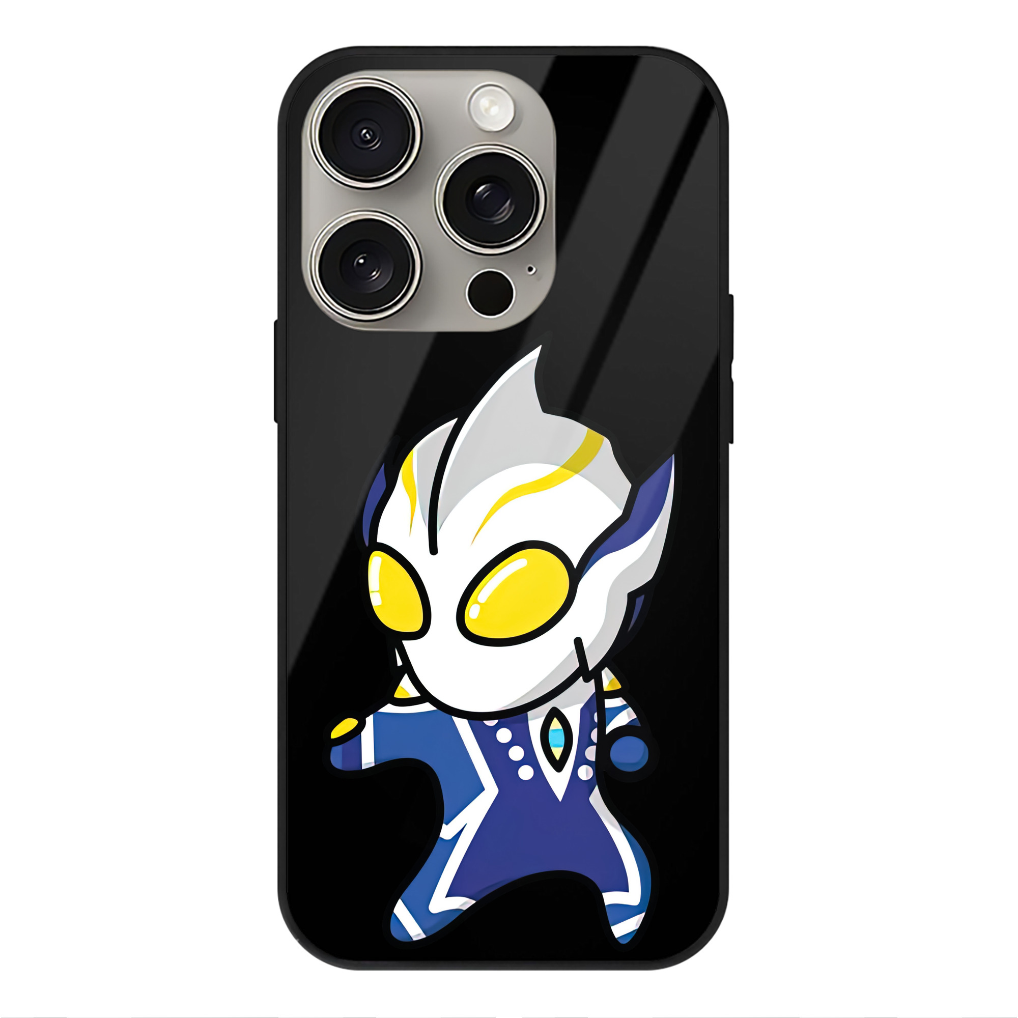（画像用） ウルトラマン Ultraman 【iPhone15Pro対応】スマホケース 耐衝撃＆黄変防止 背面ガラス