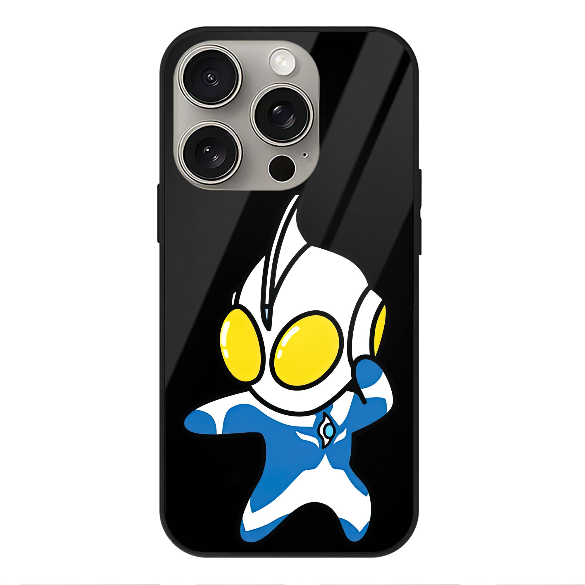 （画像用） ウルトラマン Ultraman 【iPhone15Pro対応】スマホケース 耐衝撃＆黄変防止 背面ガラス