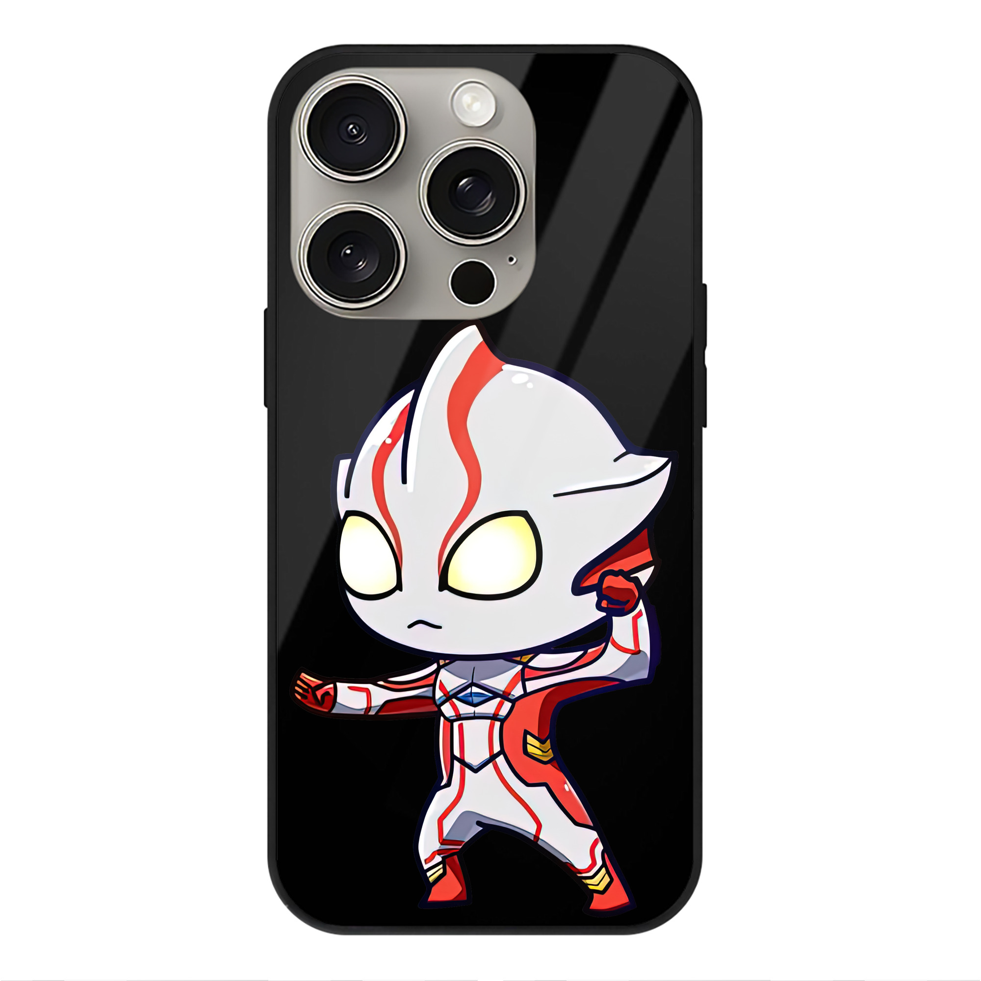 （画像用） ウルトラマン Ultraman 【iPhone15Pro対応】スマホケース 耐衝撃＆黄変防止 背面ガラス