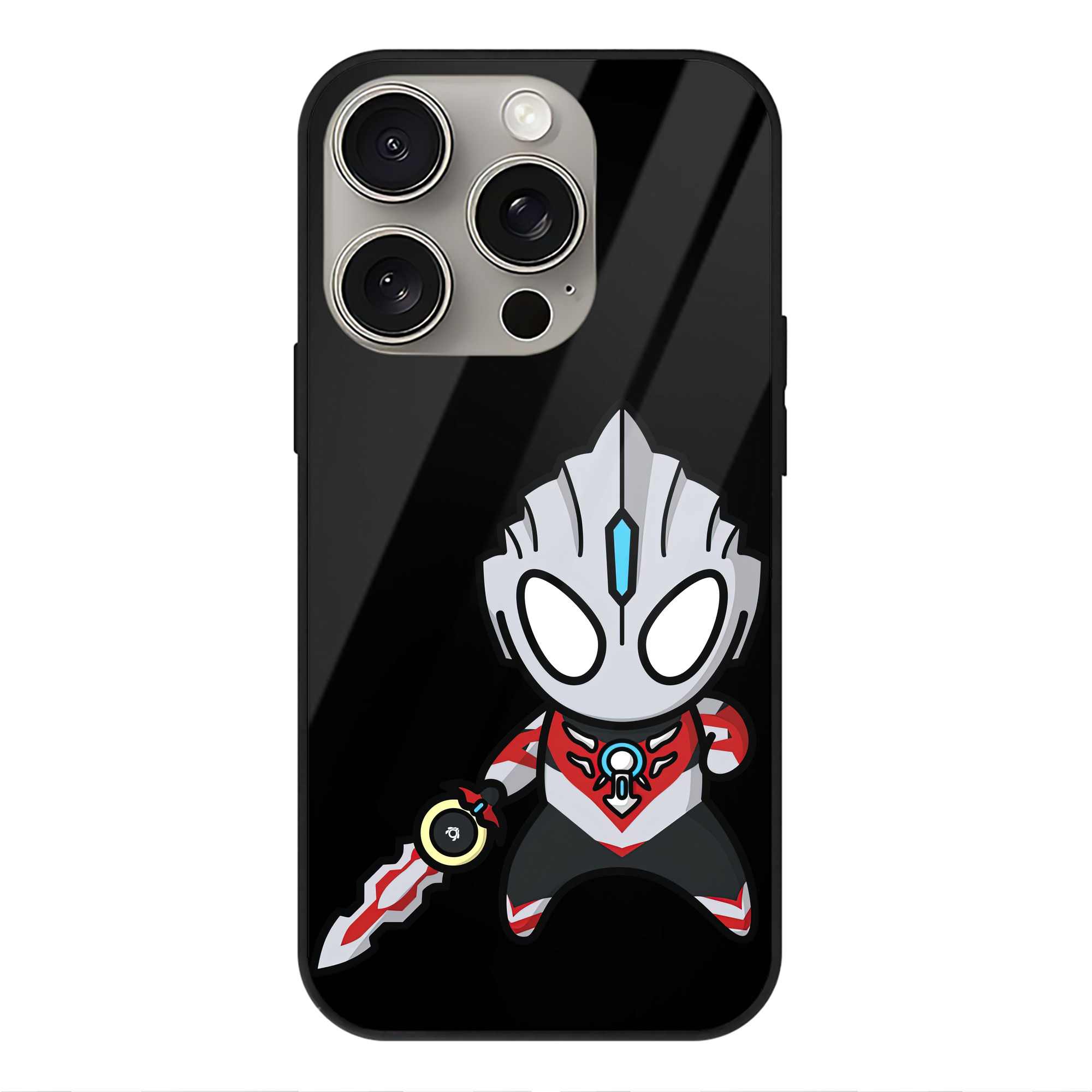 （画像用） ウルトラマン Ultraman 【iPhone15Pro対応】スマホケース 耐衝撃＆黄変防止 背面ガラス