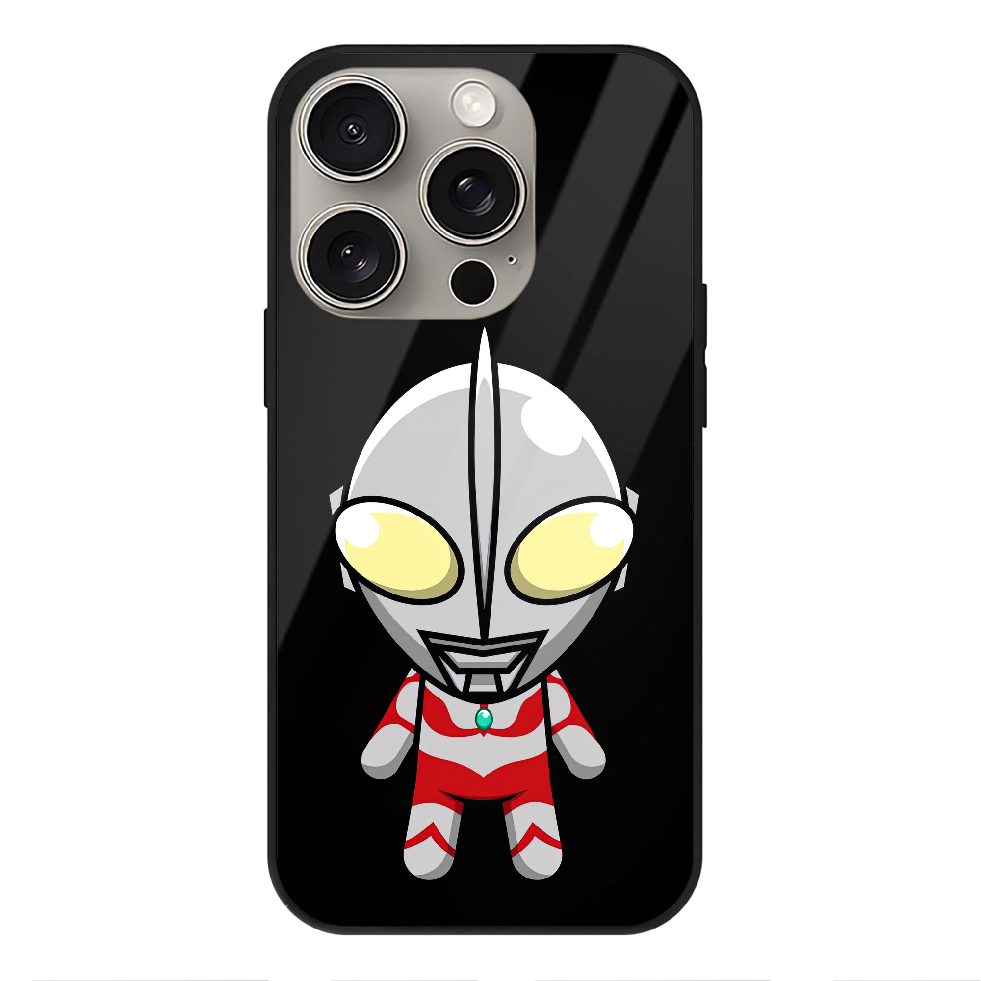（画像用） ウルトラマン Ultraman 【iPhone15Pro対応】スマホケース 耐衝撃＆黄変防止 背面ガラス