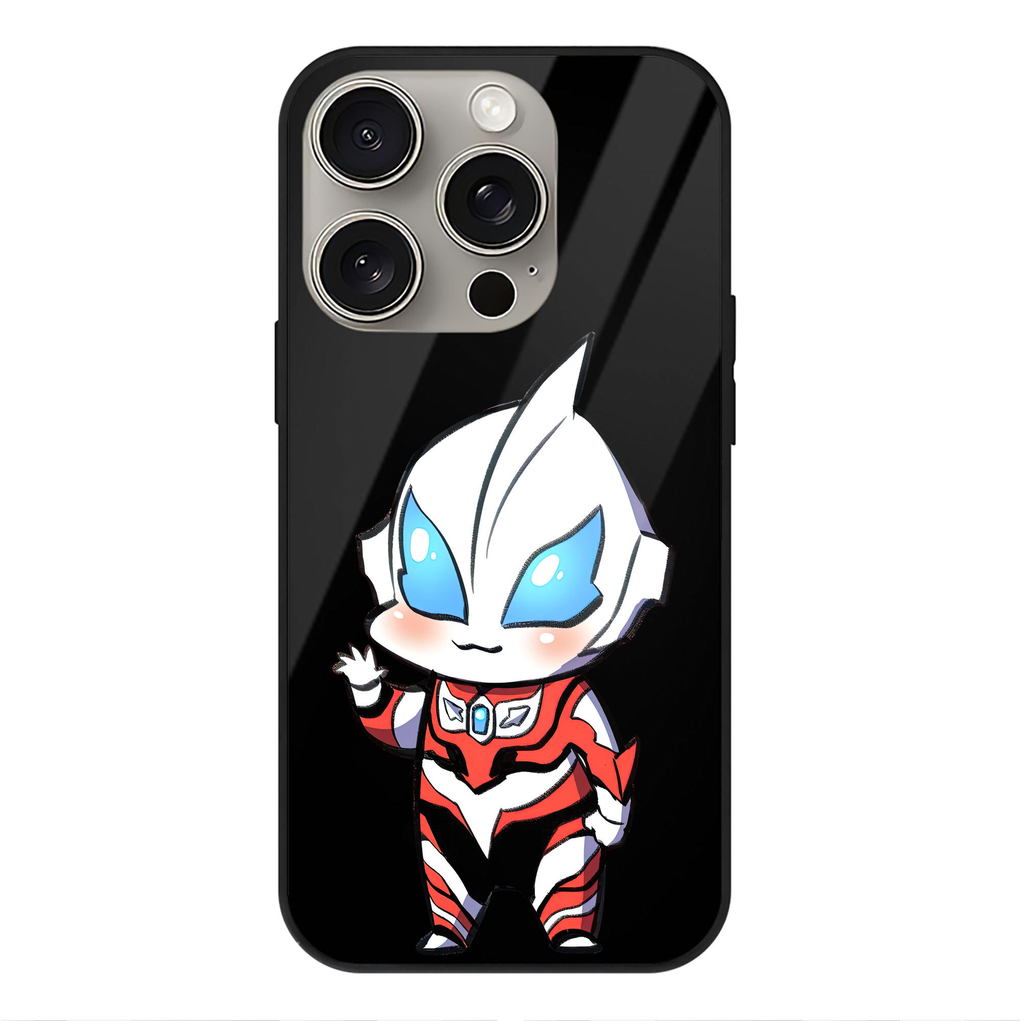 （画像用） ウルトラマン Ultraman 【iPhone15Pro対応】スマホケース 耐衝撃＆黄変防止 背面ガラス