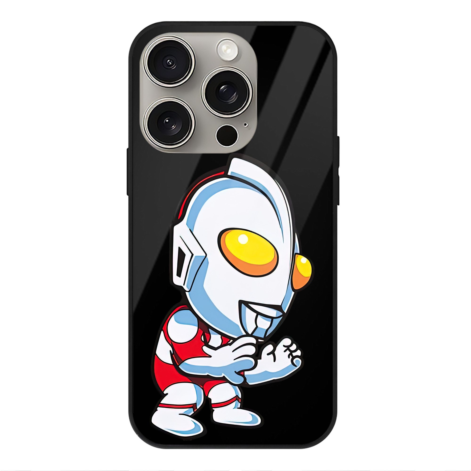 （画像用） ウルトラマン Ultraman 【iPhone15Pro対応】スマホケース 耐衝撃＆黄変防止 背面ガラス