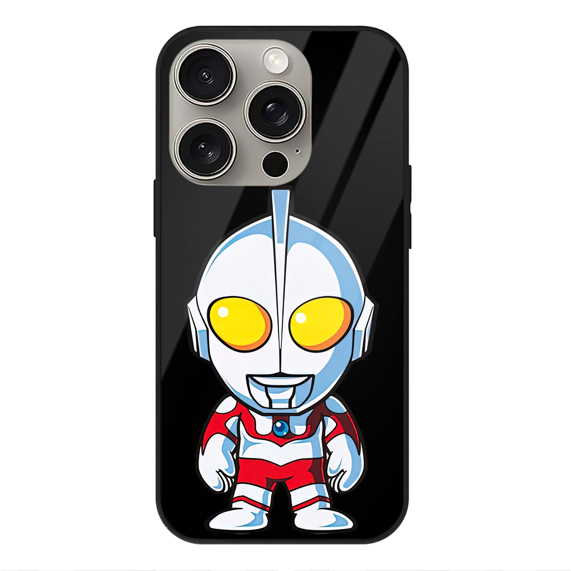 （画像用） ウルトラマン Ultraman 【iPhone15Pro対応】スマホケース 耐衝撃＆黄変防止 背面ガラス