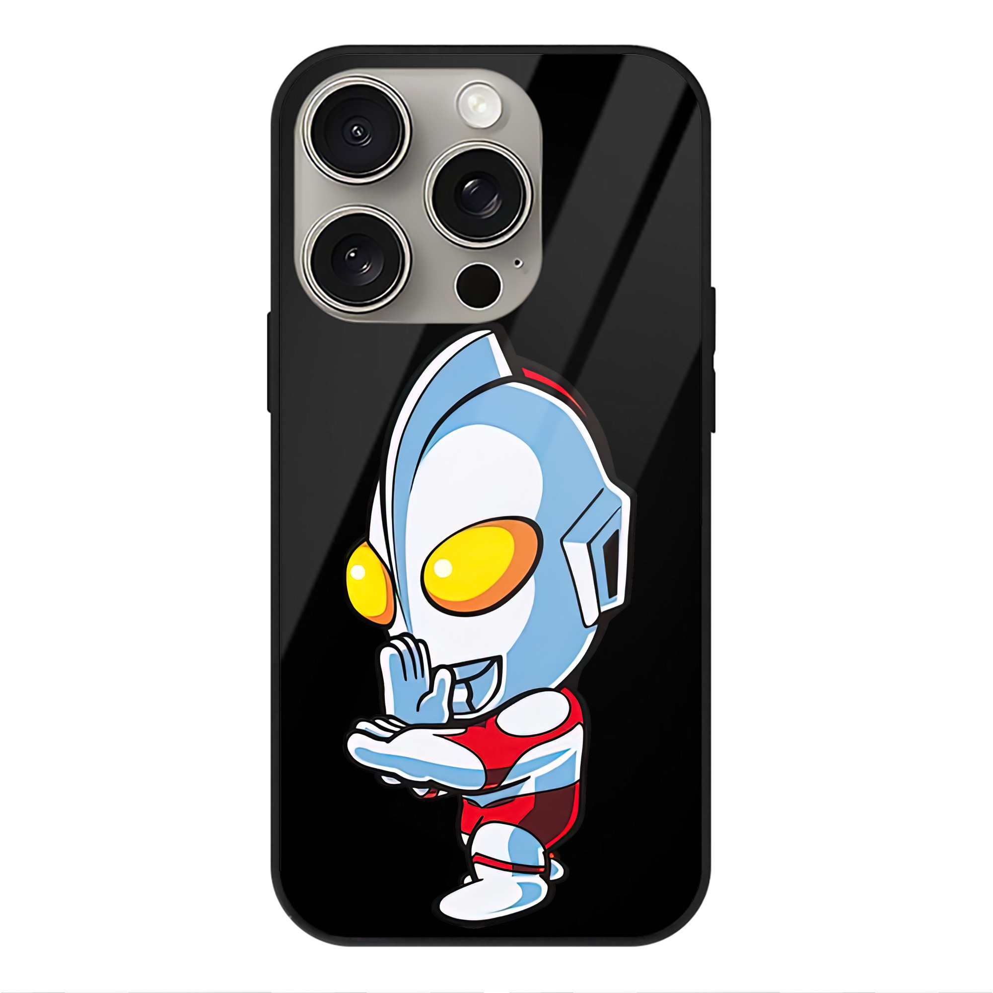 （画像用） ウルトラマン Ultraman 【iPhone15Pro対応】スマホケース 耐衝撃＆黄変防止 背面ガラス