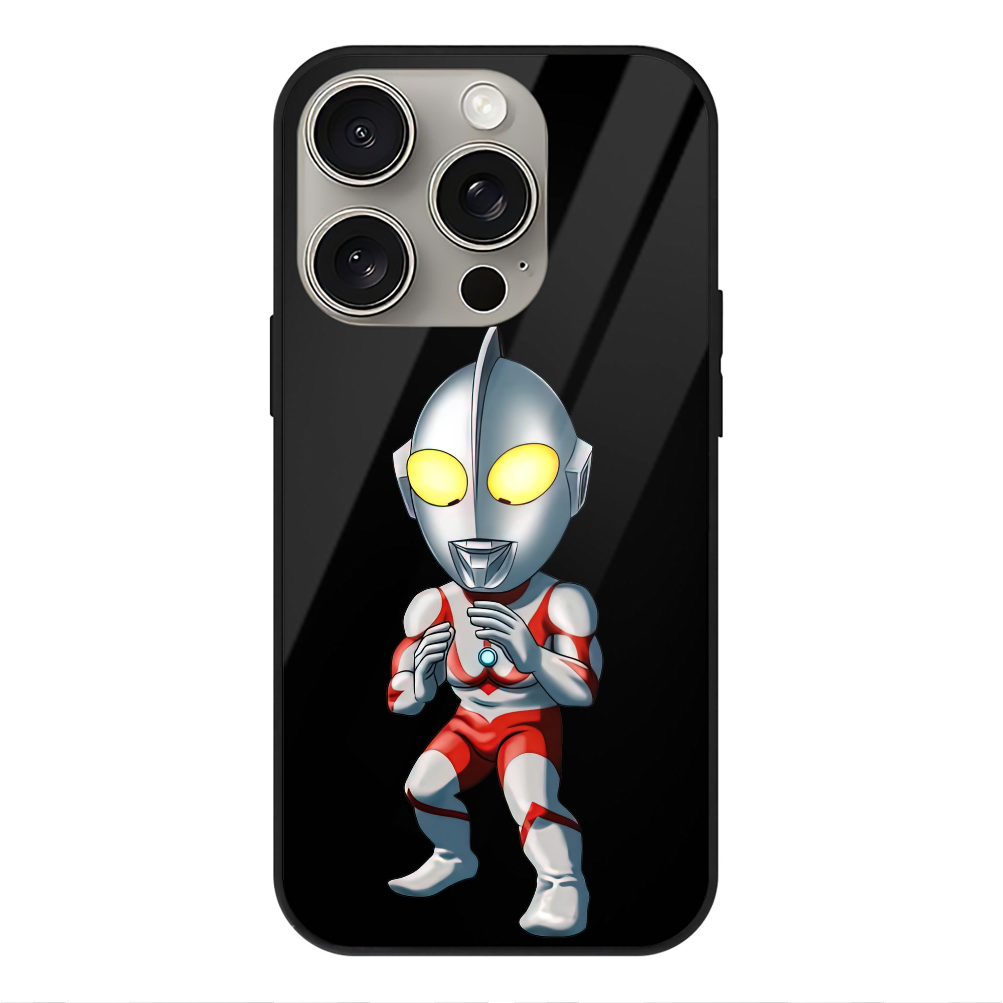 （画像用） ウルトラマン Ultraman 【iPhone15Pro対応】スマホケース 耐衝撃＆黄変防止 背面ガラス