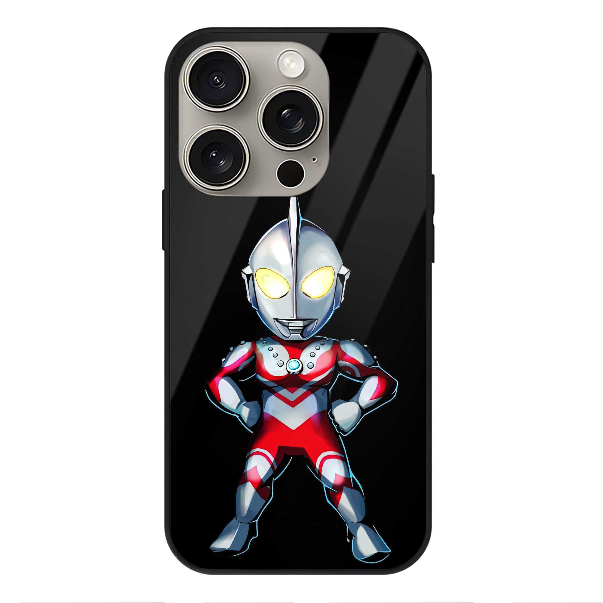 （画像用） ウルトラマン Ultraman 【iPhone15Pro対応】スマホケース 耐衝撃＆黄変防止 背面ガラス