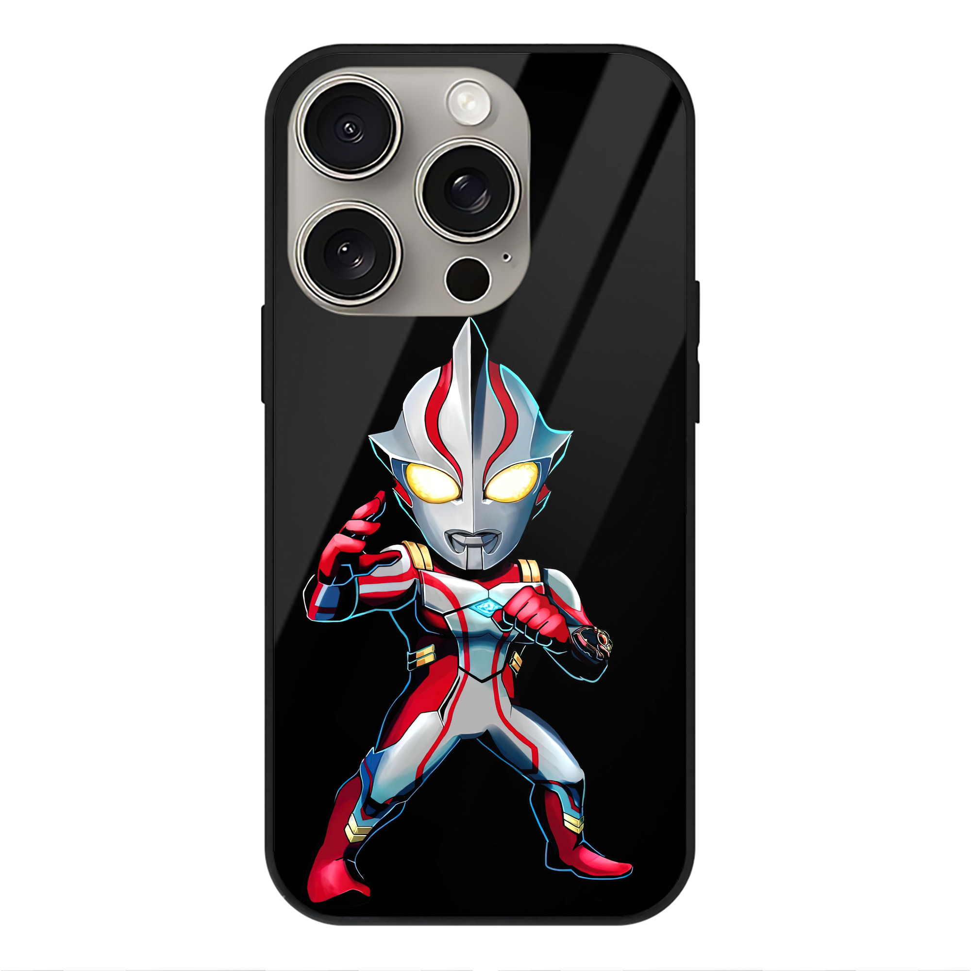 （画像用） ウルトラマン Ultraman 【iPhone15Pro対応】スマホケース 耐衝撃＆黄変防止 背面ガラス