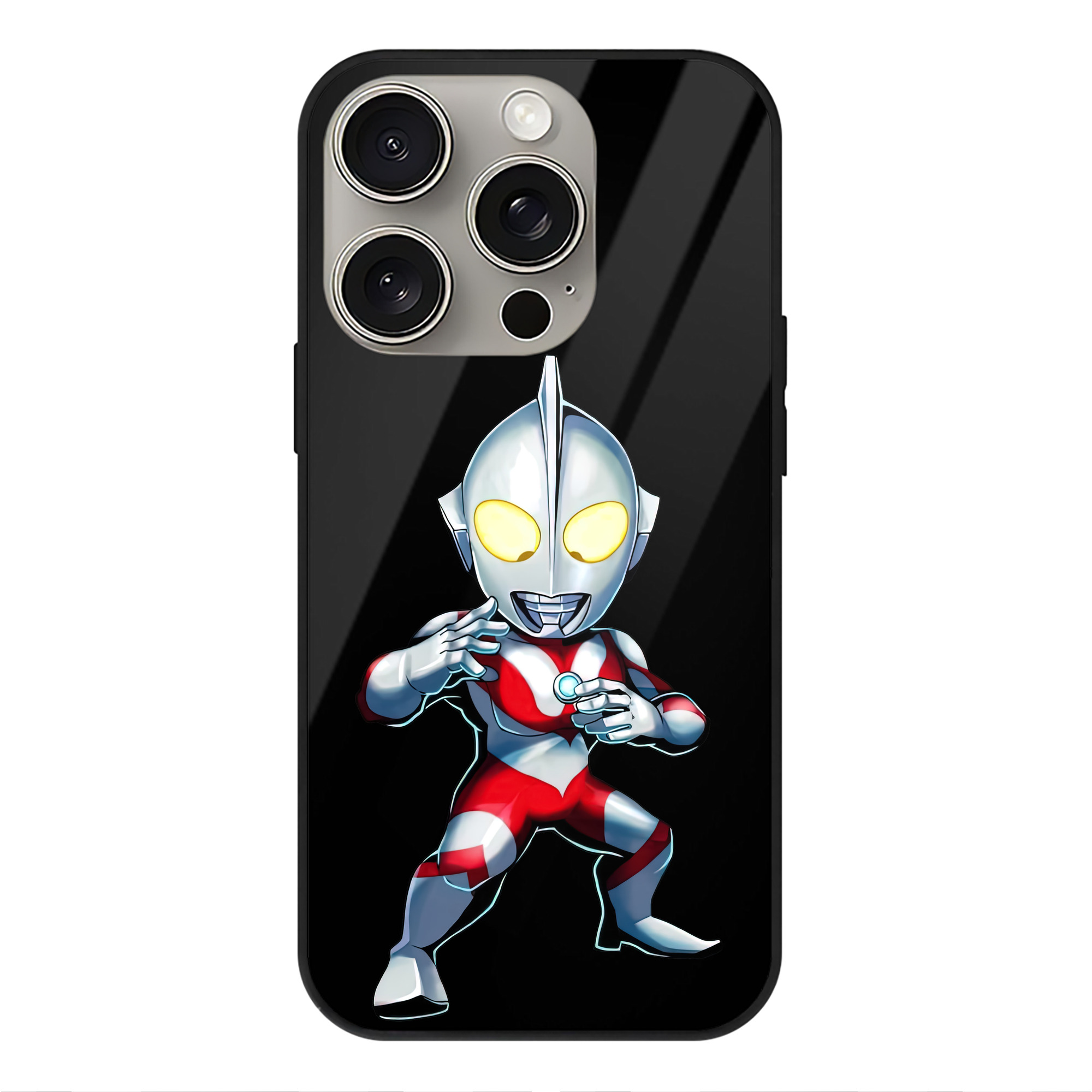（画像用） ウルトラマン Ultraman 【iPhone15Pro対応】スマホケース 耐衝撃＆黄変防止 背面ガラス