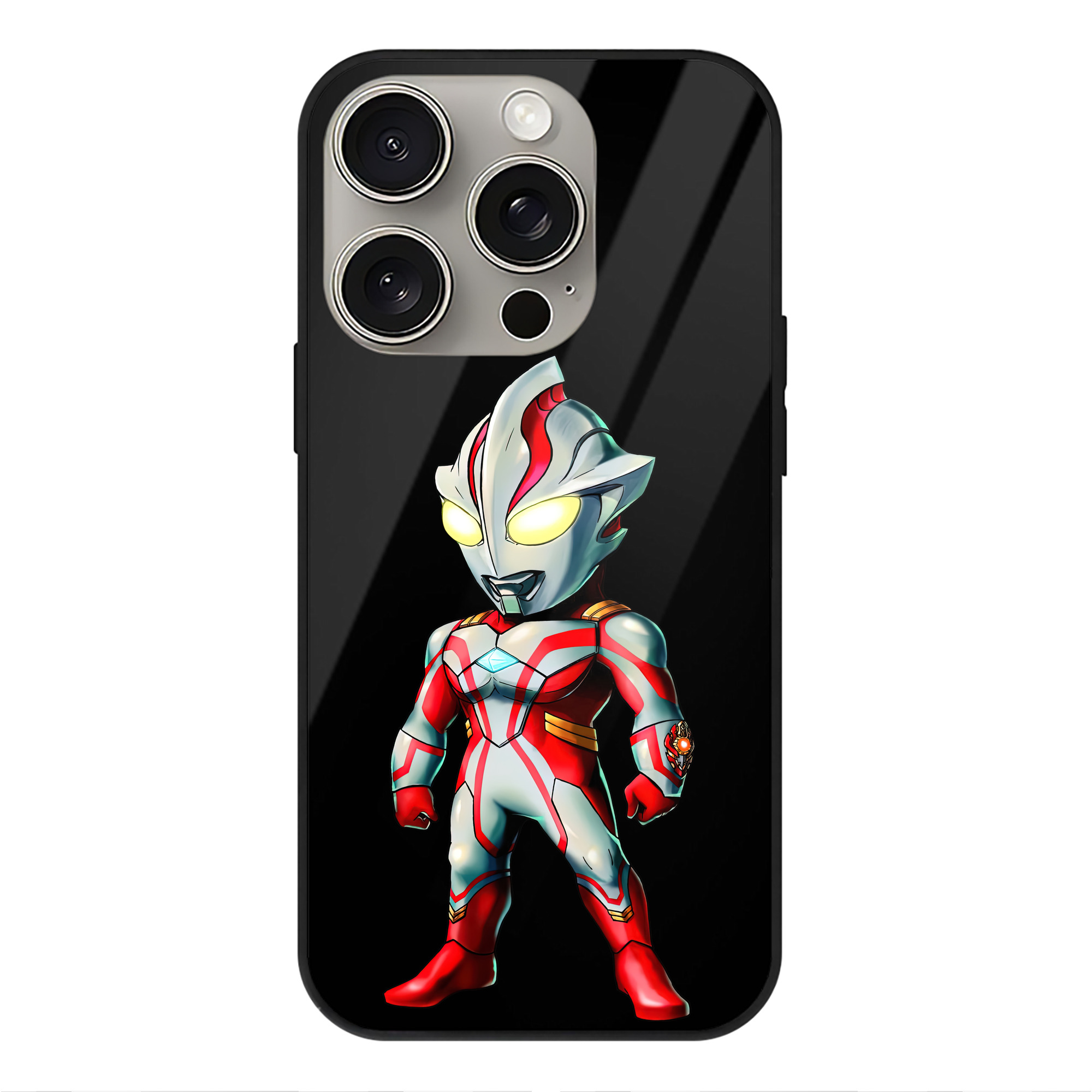 （画像用） ウルトラマン Ultraman 【iPhone15Pro対応】スマホケース 耐衝撃＆黄変防止 背面ガラス