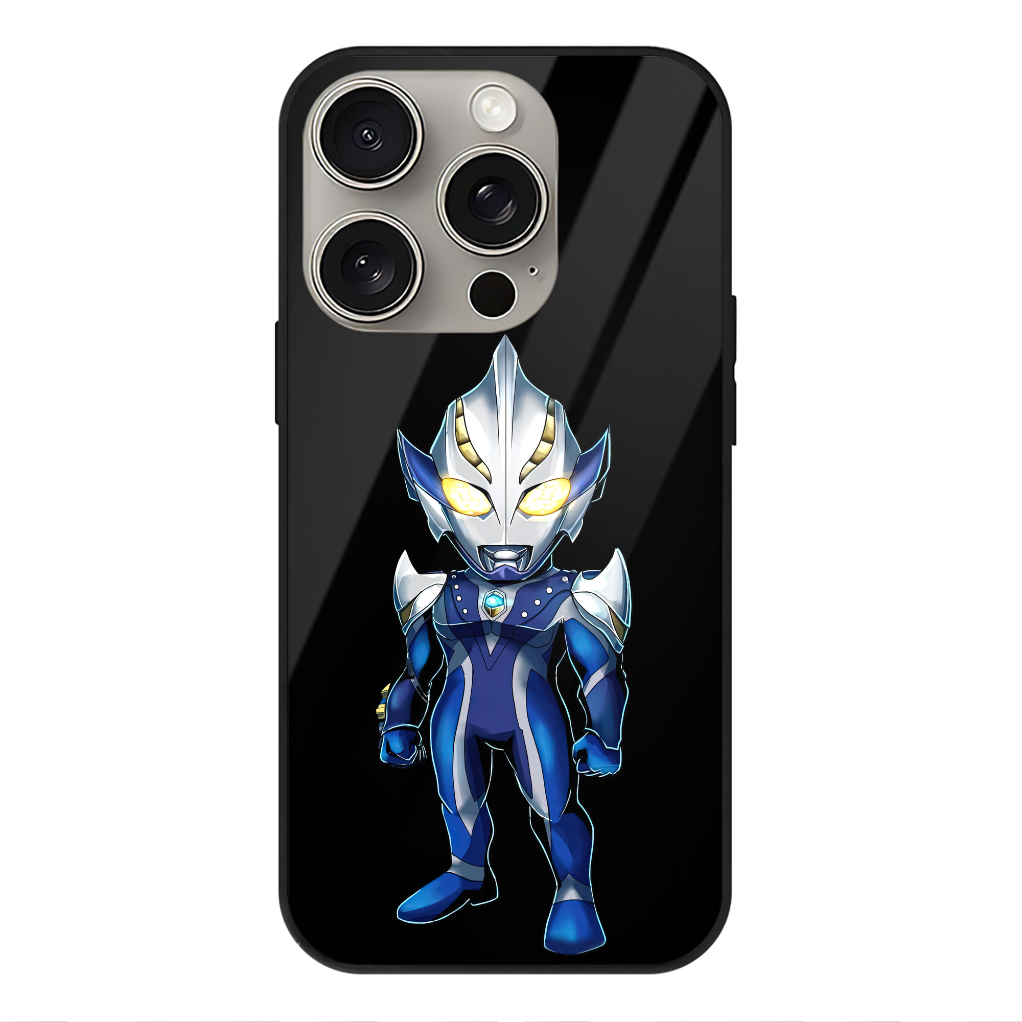 （画像用） ウルトラマン Ultraman 【iPhone15Pro対応】スマホケース 耐衝撃＆黄変防止 背面ガラス