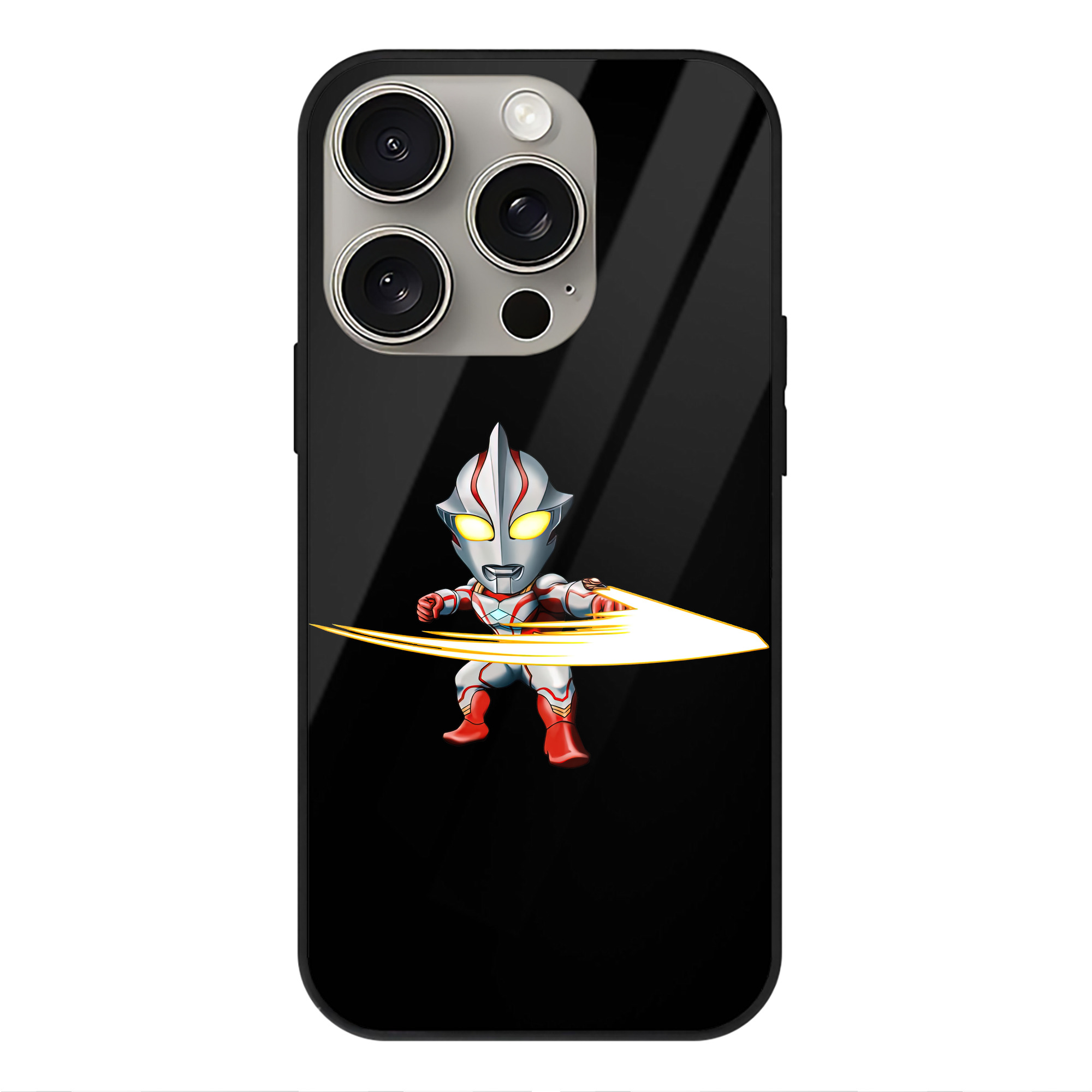 （画像用） ウルトラマン Ultraman 【iPhone15Pro対応】スマホケース 耐衝撃＆黄変防止 背面ガラス