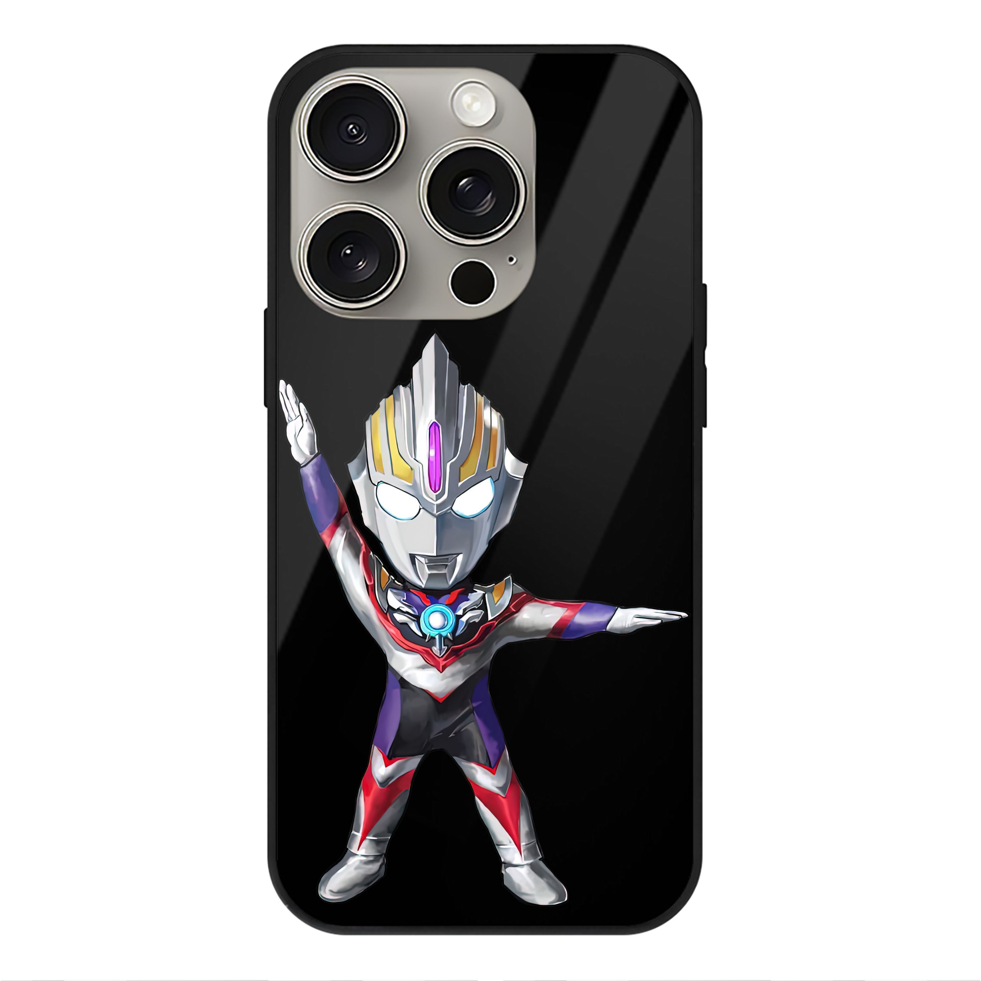 （画像用） ウルトラマン Ultraman 【iPhone15Pro対応】スマホケース 耐衝撃＆黄変防止 背面ガラス