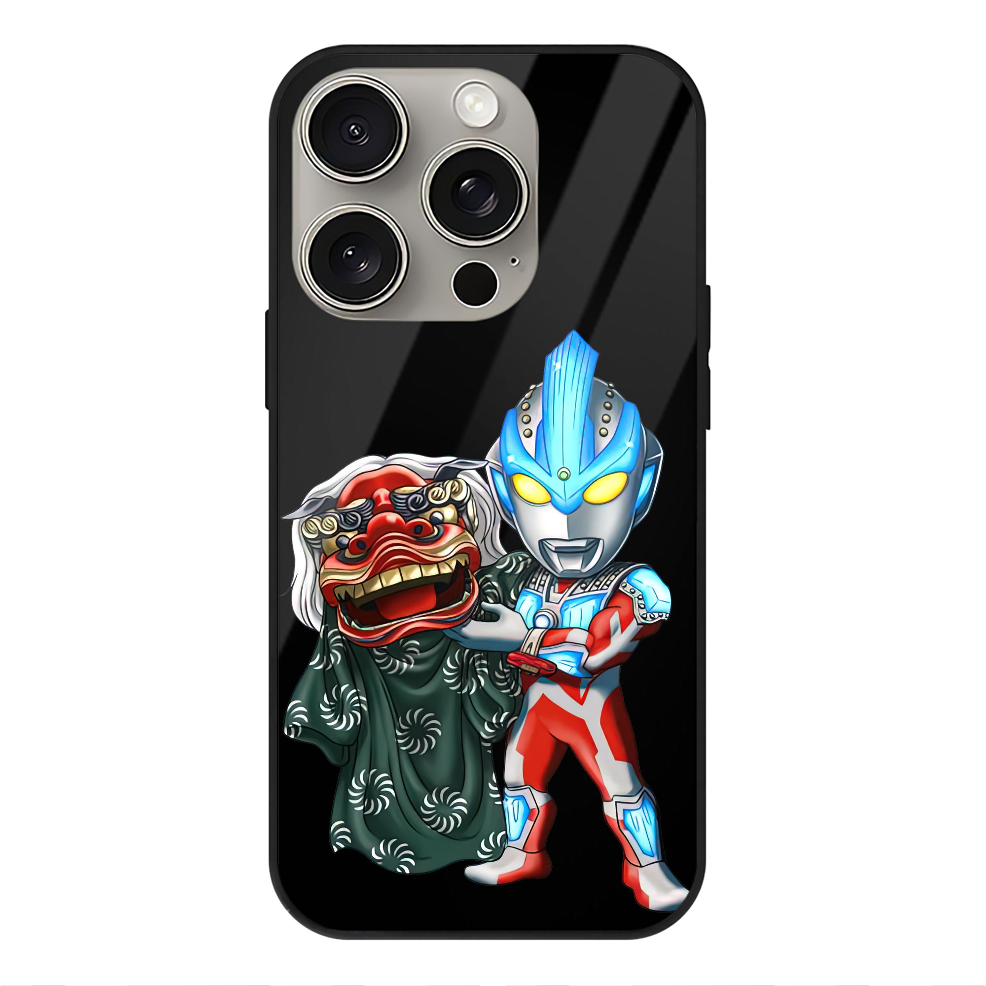 （画像用） ウルトラマン Ultraman 【iPhone15Pro対応】スマホケース 耐衝撃＆黄変防止 背面ガラス