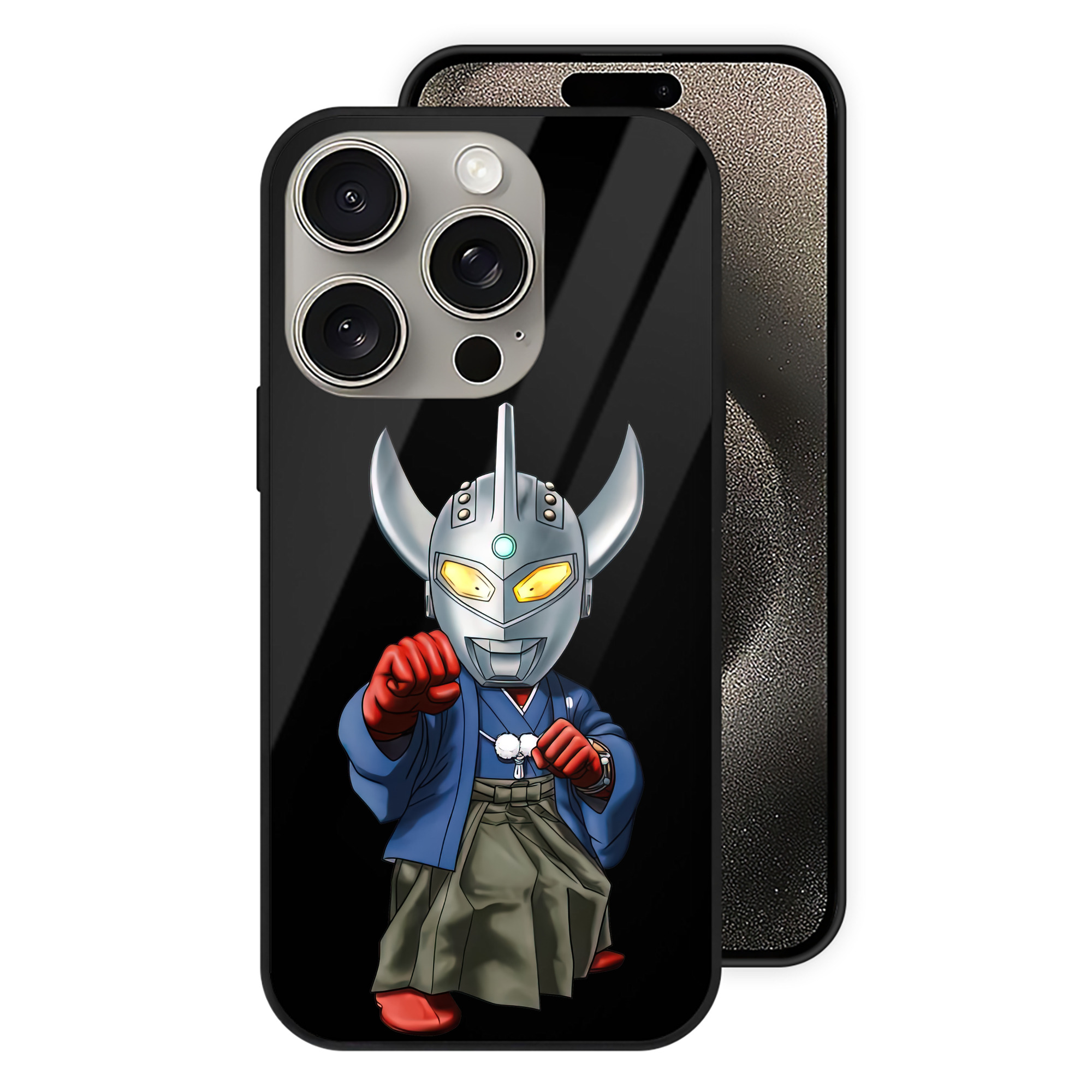 （画像用） ウルトラマン Ultraman 【iPhone15Pro対応】スマホケース 耐衝撃＆黄変防止 背面ガラス