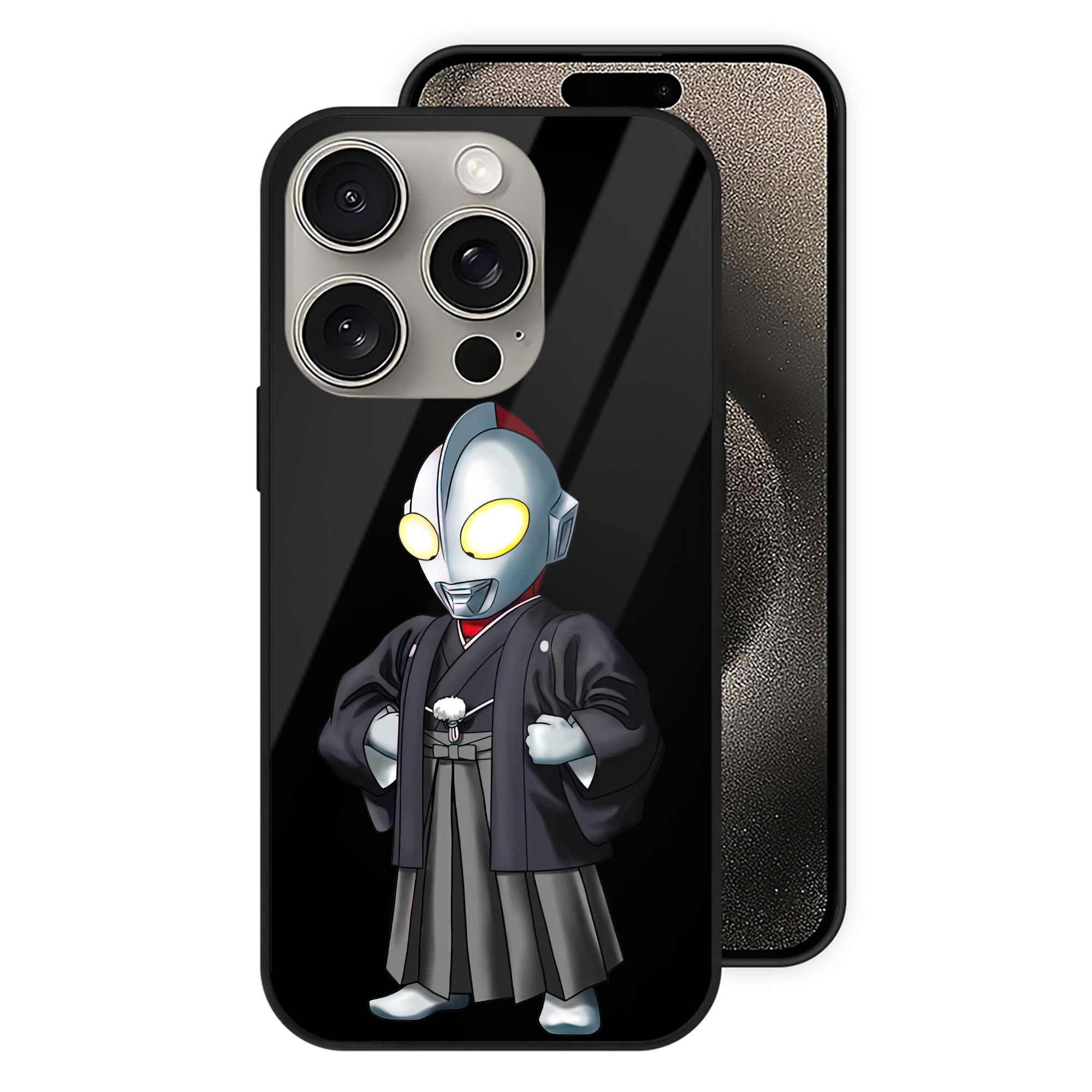 （画像用） ウルトラマン Ultraman 【iPhone15Pro対応】スマホケース 耐衝撃＆黄変防止 背面ガラス