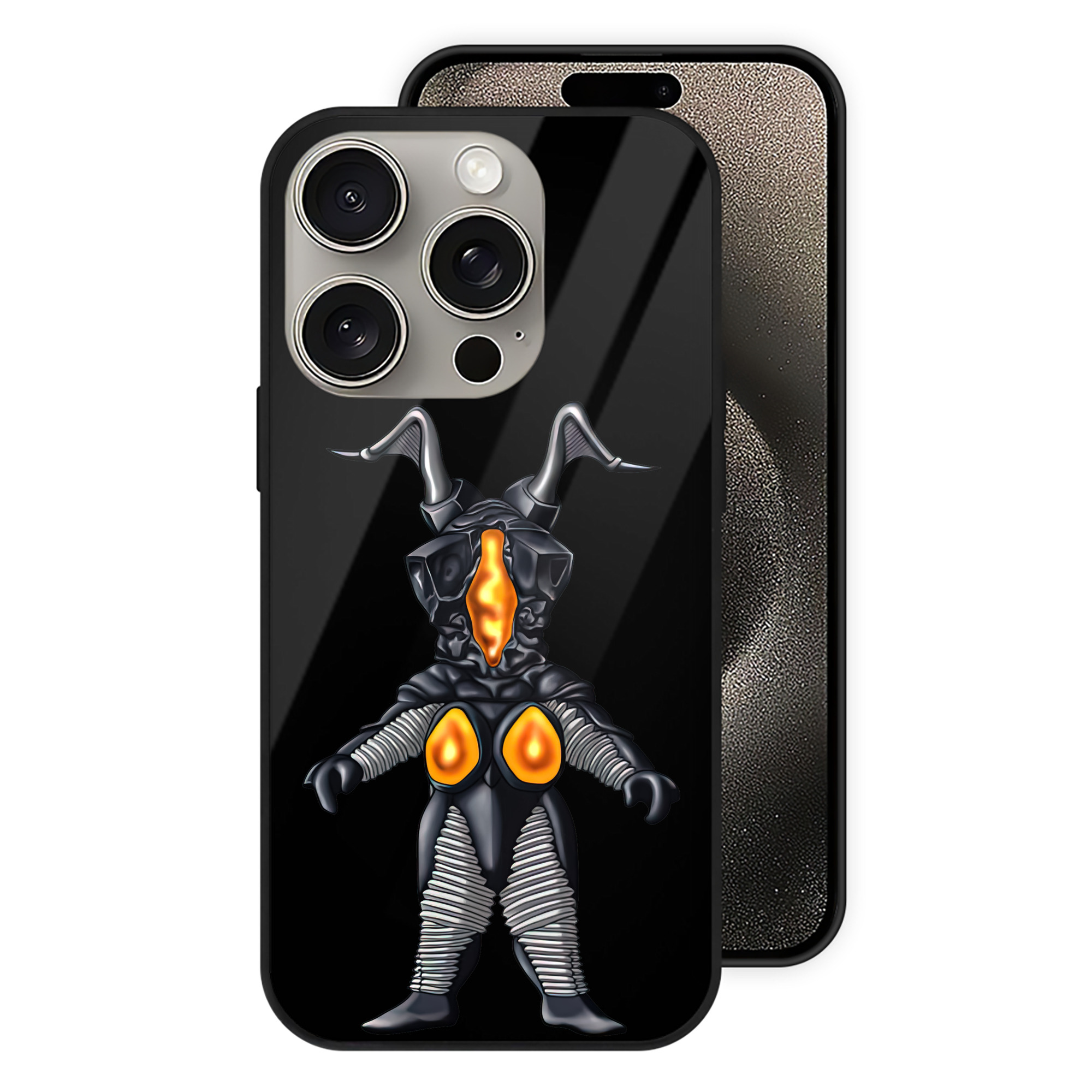 （画像用） ウルトラマン Ultraman 【iPhone15Pro対応】スマホケース 耐衝撃＆黄変防止 背面ガラス