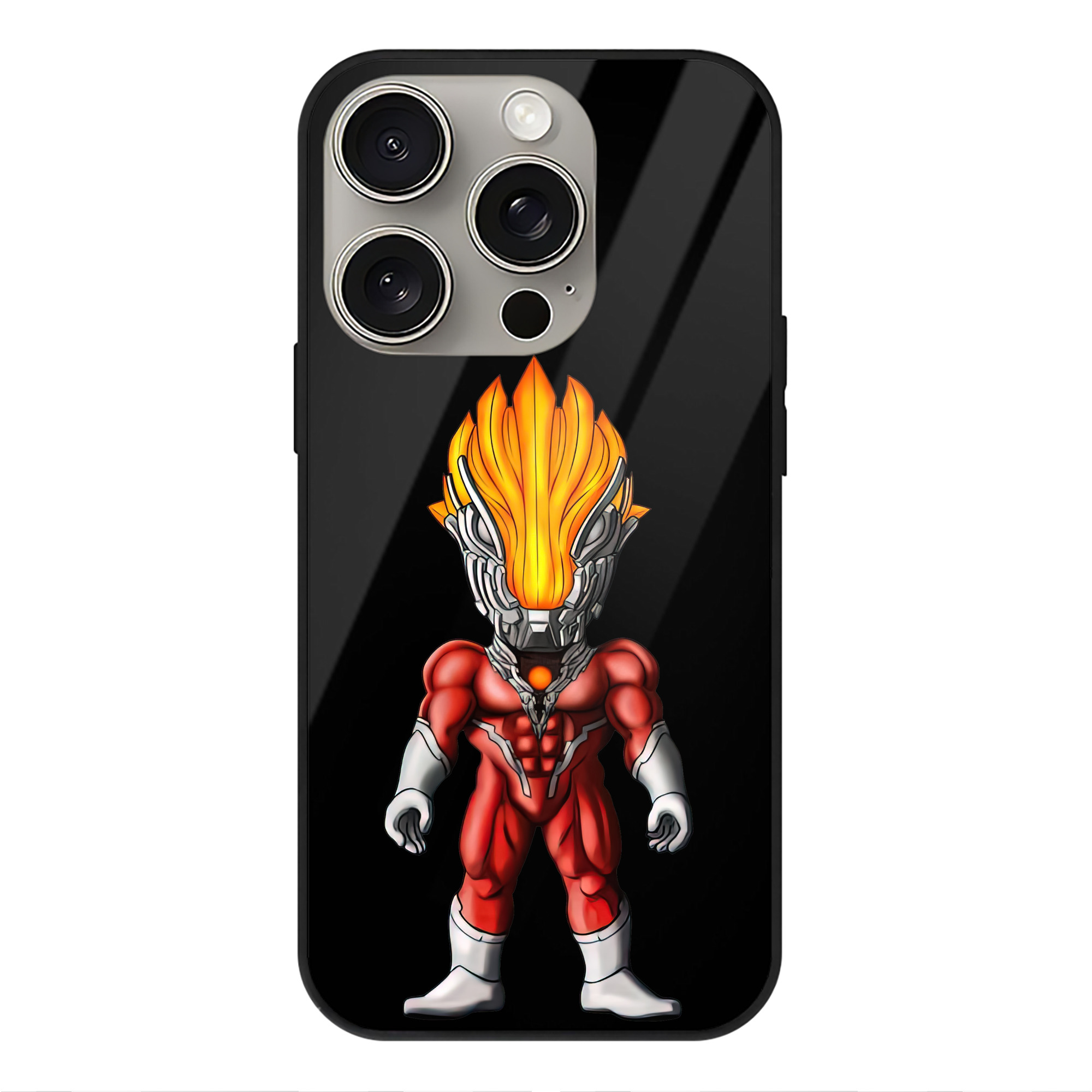 （画像用） ウルトラマン Ultraman 【iPhone15Pro対応】スマホケース 耐衝撃＆黄変防止 背面ガラス