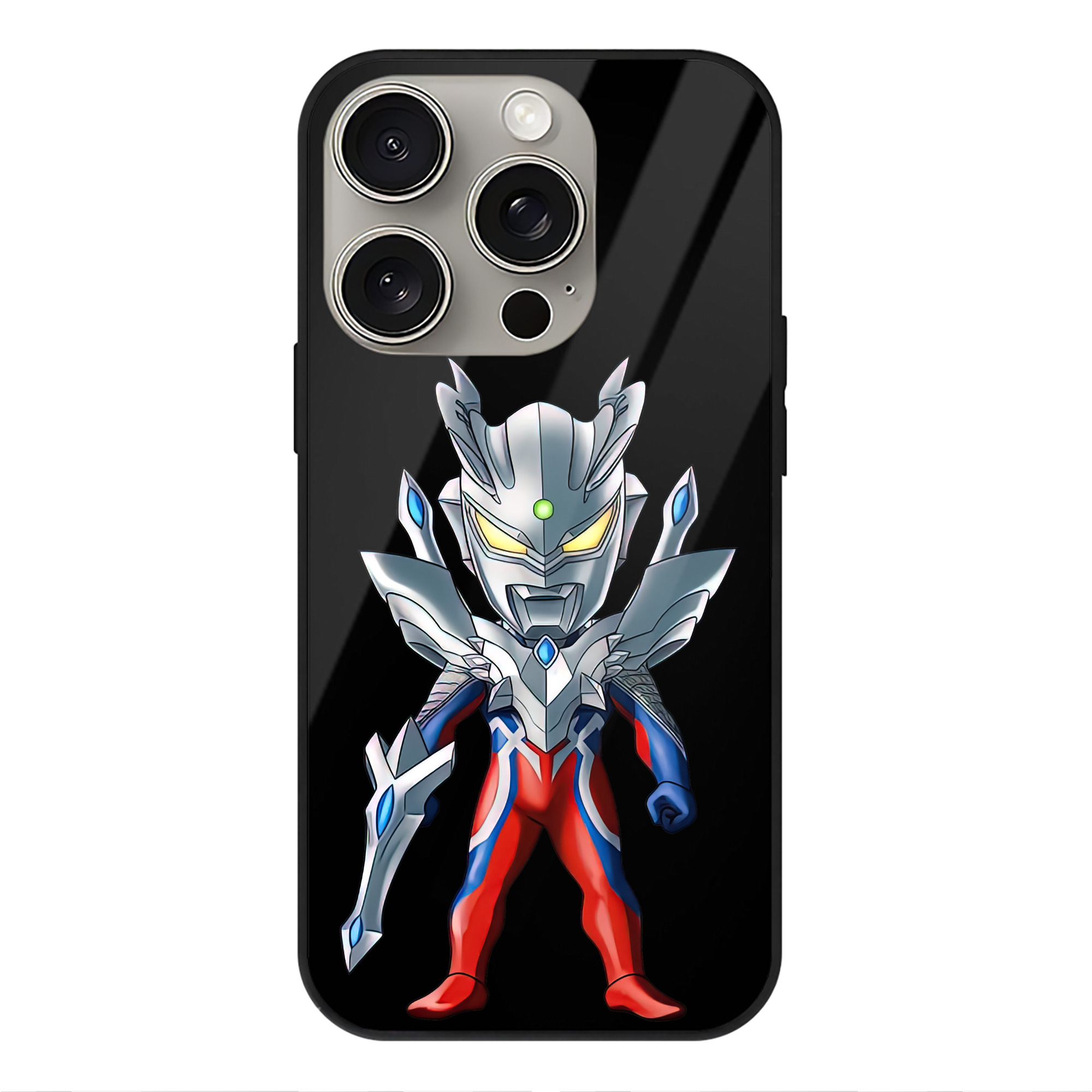 （画像用） ウルトラマン Ultraman 【iPhone15Pro対応】スマホケース 耐衝撃＆黄変防止 背面ガラス