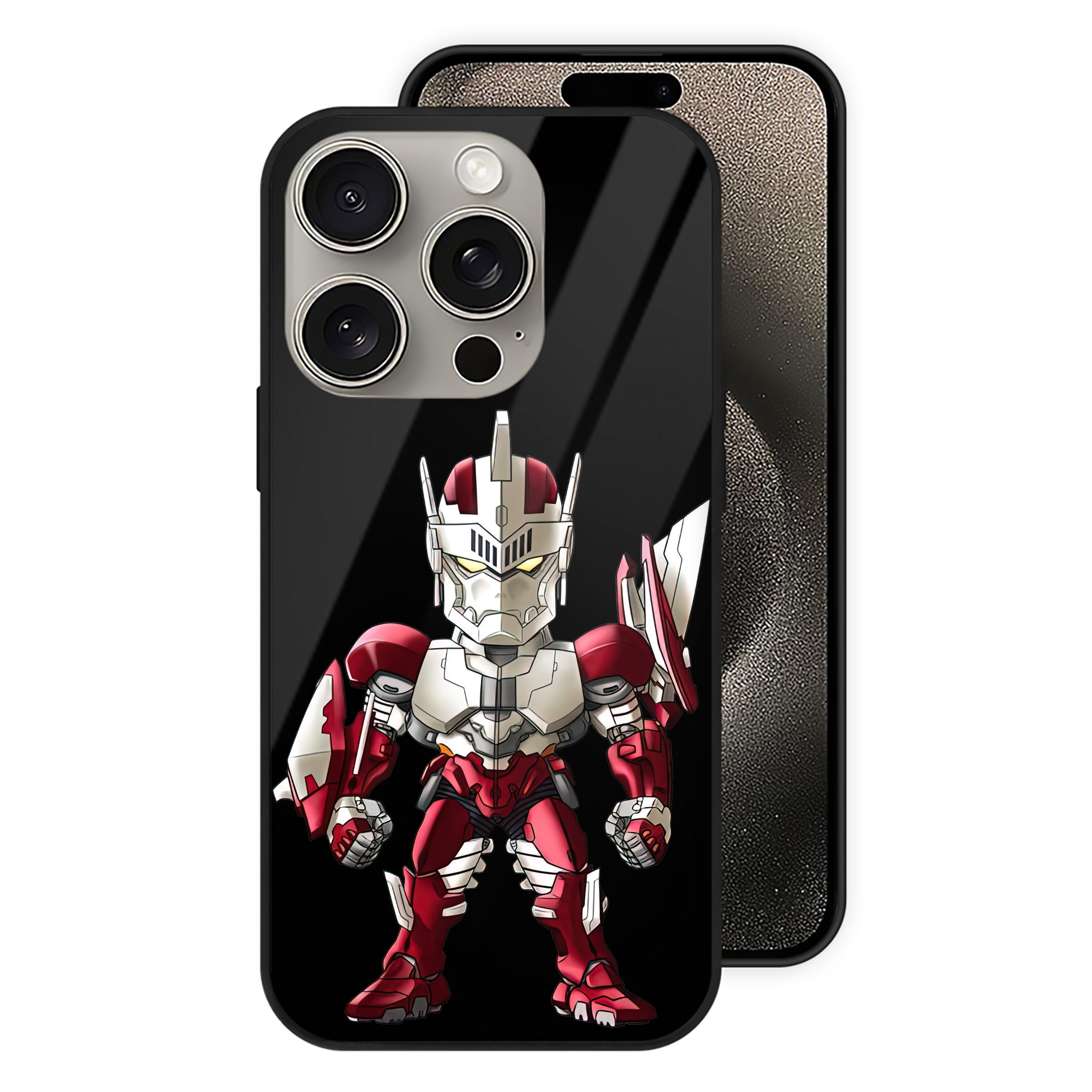 （画像用） ウルトラマン Ultraman 【iPhone15Pro対応】スマホケース 耐衝撃＆黄変防止 背面ガラス
