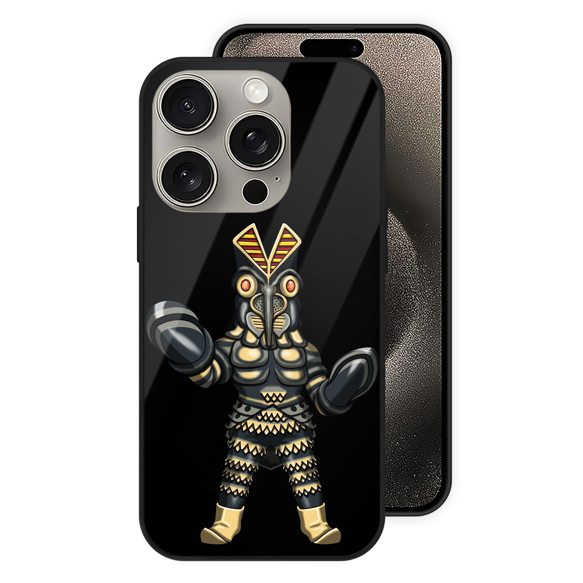 （画像用） ウルトラマン Ultraman 【iPhone15Pro対応】スマホケース 耐衝撃＆黄変防止 背面ガラス