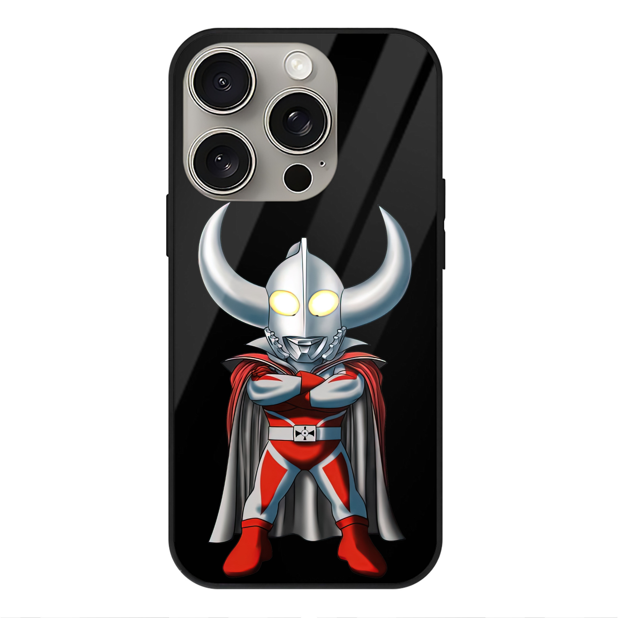 （画像用） ウルトラマン Ultraman 【iPhone15Pro対応】スマホケース 耐衝撃＆黄変防止 背面ガラス