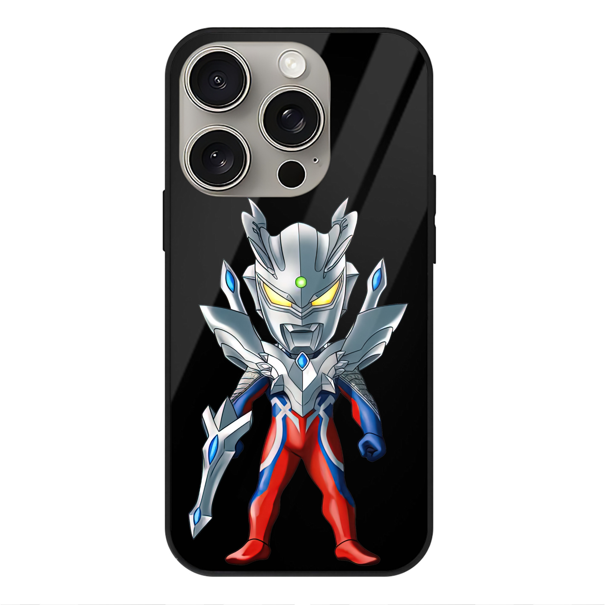 （画像用） ウルトラマン Ultraman 【iPhone15Pro対応】スマホケース 耐衝撃＆黄変防止 背面ガラス