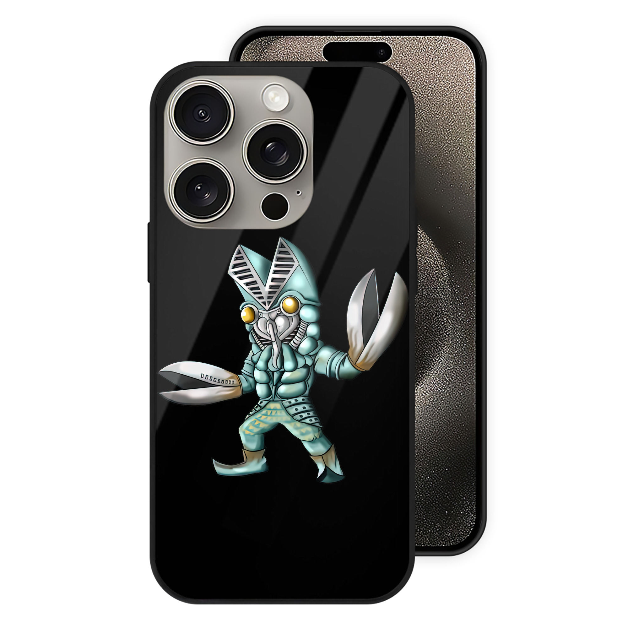 （画像用） ウルトラマン Ultraman 【iPhone15Pro対応】スマホケース 耐衝撃＆黄変防止 背面ガラス