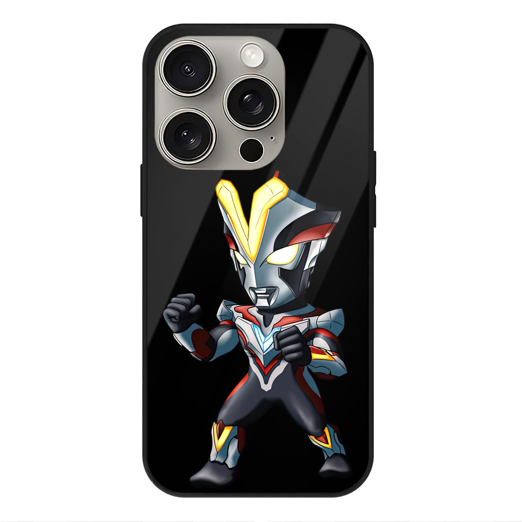 （画像用） ウルトラマン Ultraman 【iPhone15Pro対応】スマホケース 耐衝撃＆黄変防止 背面ガラス