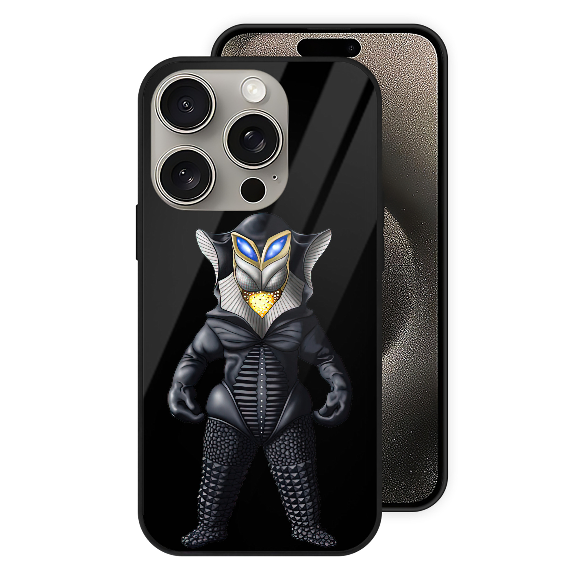 （画像用） ウルトラマン Ultraman 【iPhone15Pro対応】スマホケース 耐衝撃＆黄変防止 背面ガラス