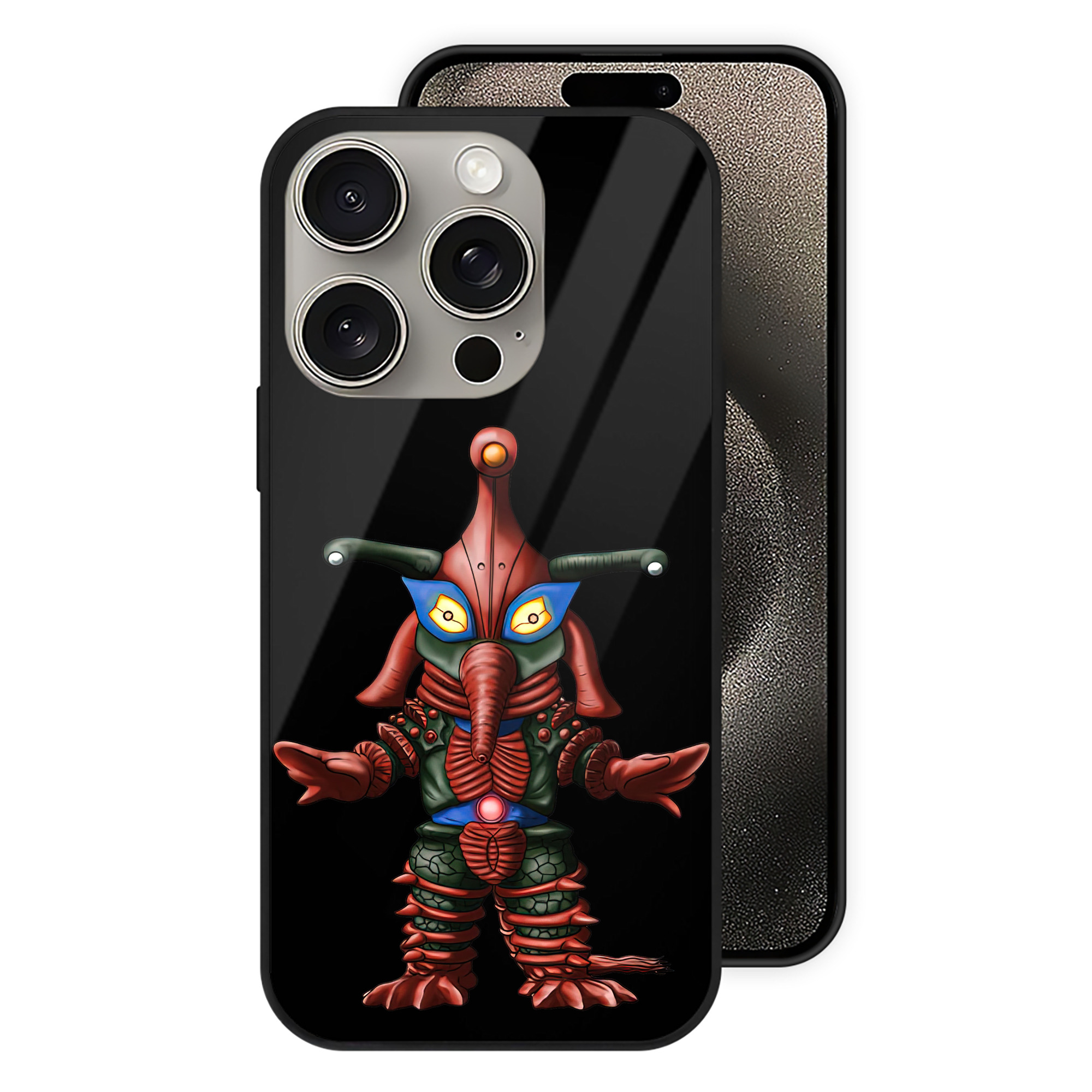 （画像用） ウルトラマン Ultraman 【iPhone15Pro対応】スマホケース 耐衝撃＆黄変防止 背面ガラス