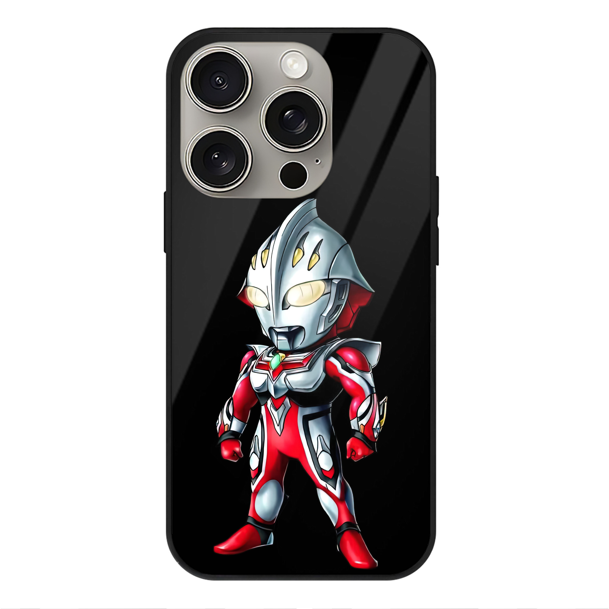 （画像用） ウルトラマン Ultraman 【iPhone15Pro対応】スマホケース 耐衝撃＆黄変防止 背面ガラス