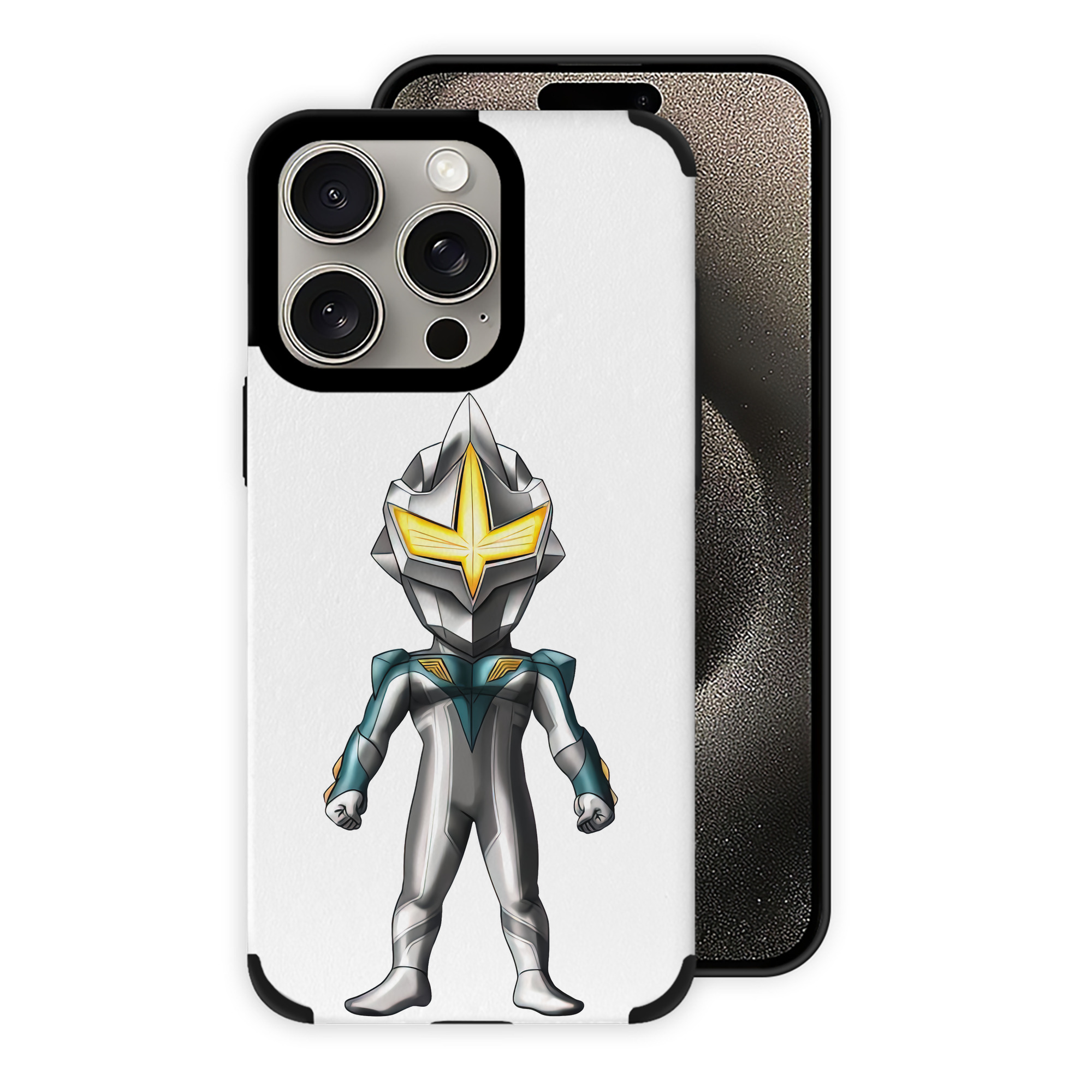 （画像用） ウルトラマン Ultraman 【iPhone15ProMax対応】 PUレザー スマホケース 耐衝撃＆黄変防止