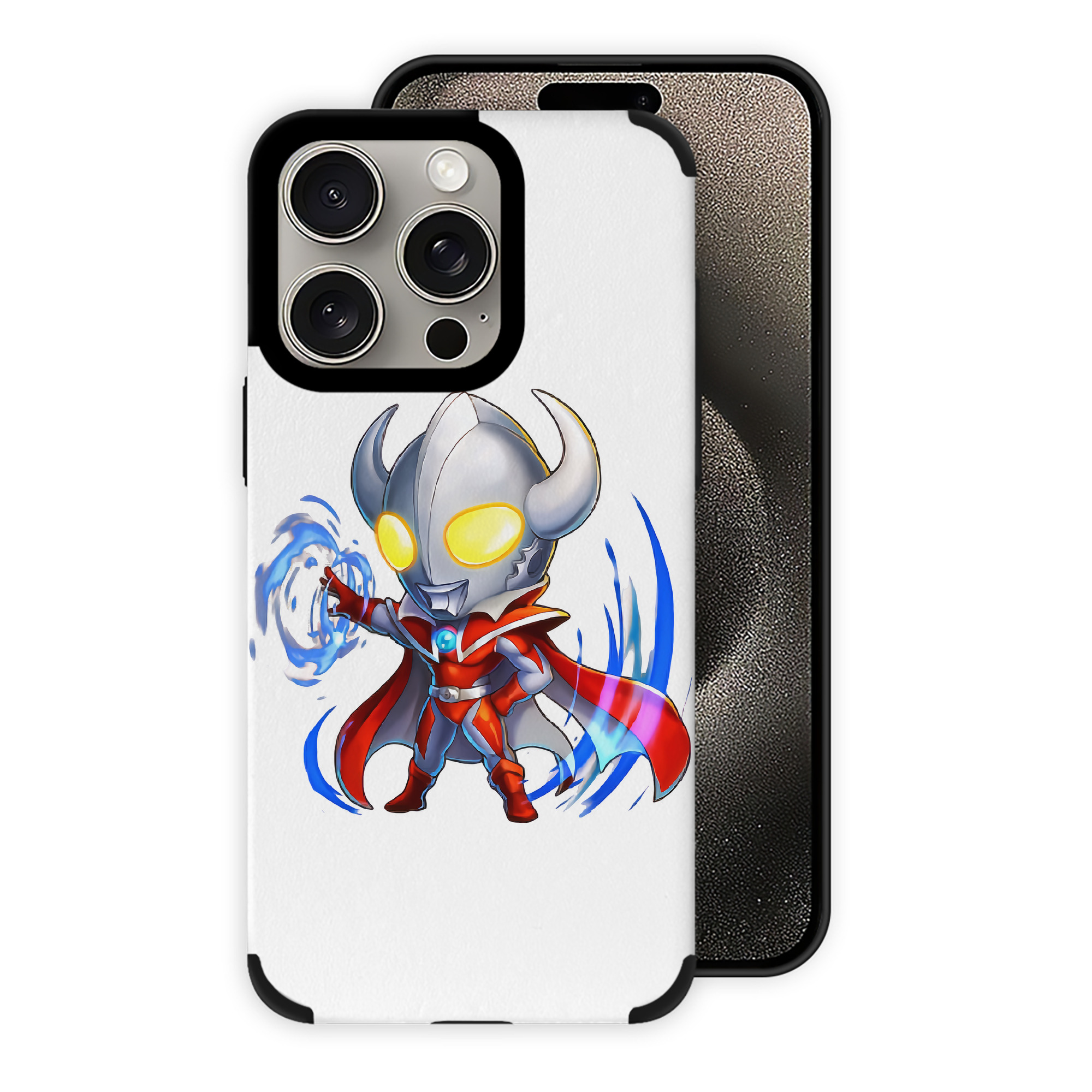 （画像用） ウルトラマン Ultraman 【iPhone15ProMax対応】 PUレザー スマホケース 耐衝撃＆黄変防止