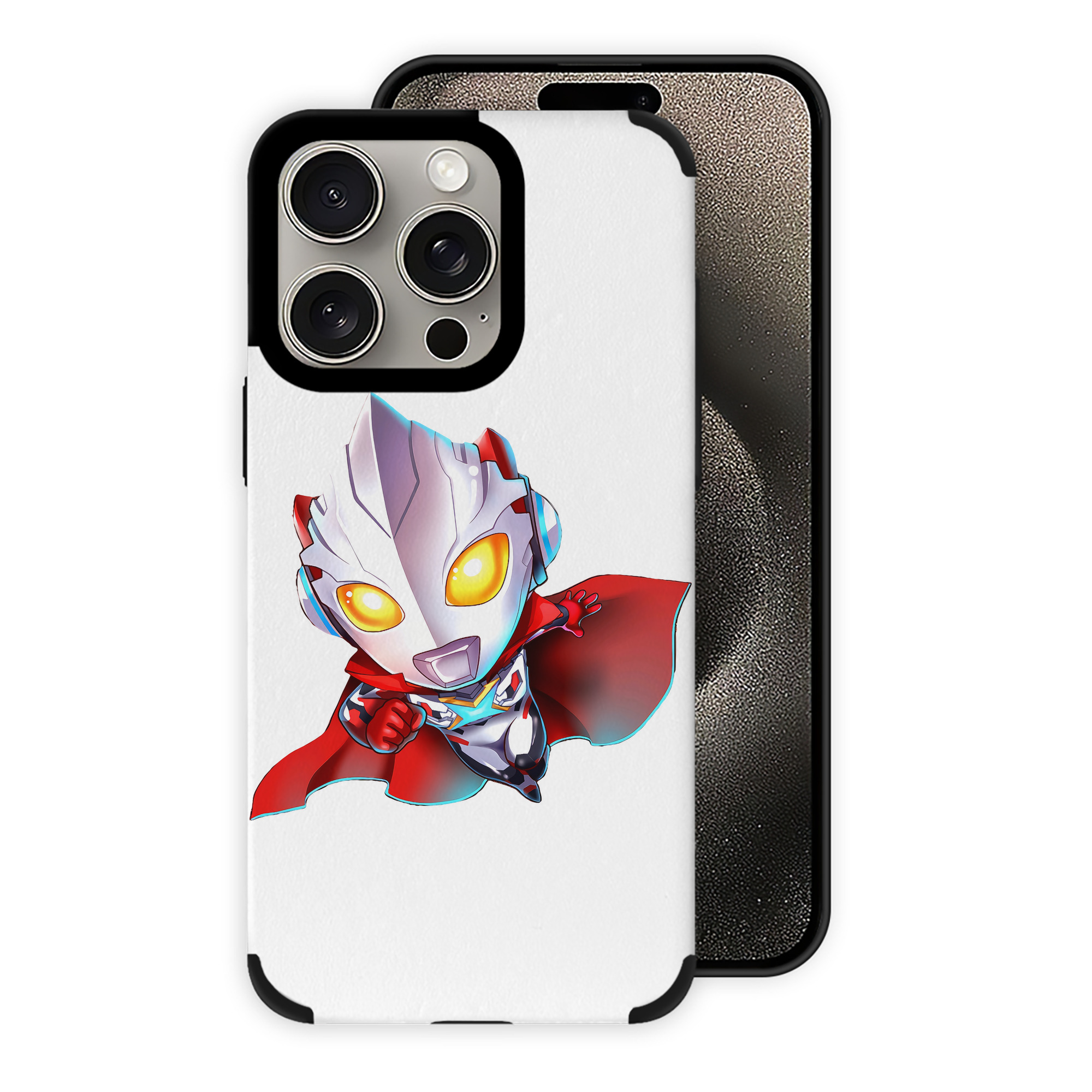（画像用） ウルトラマン Ultraman 【iPhone15ProMax対応】 PUレザー スマホケース 耐衝撃＆黄変防止
