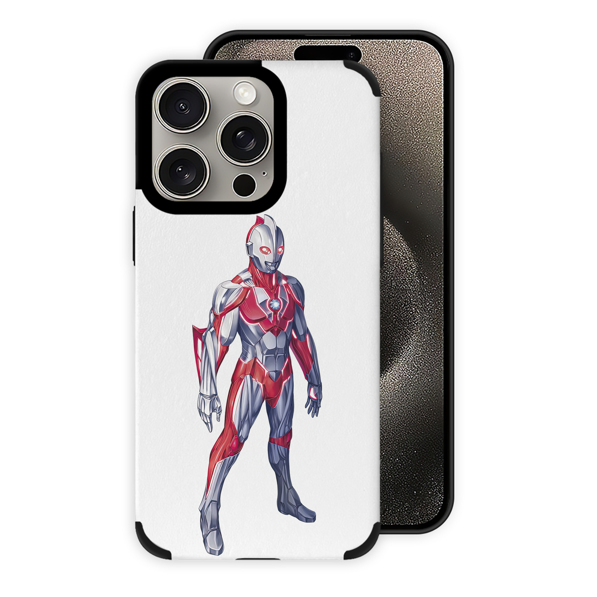 （画像用） ウルトラマン Ultraman 【iPhone15ProMax対応】 PUレザー スマホケース 耐衝撃＆黄変防止