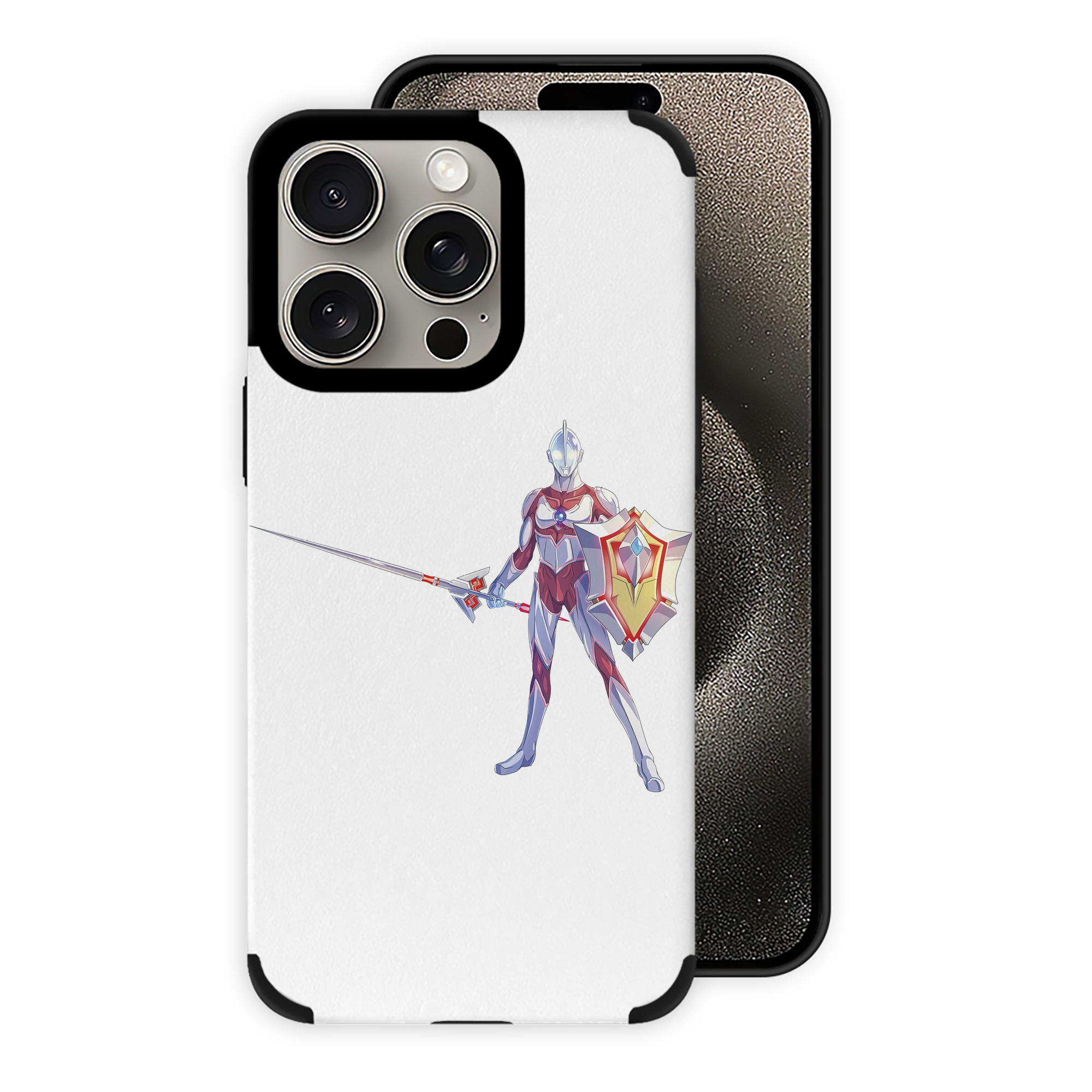 （画像用） ウルトラマン Ultraman 【iPhone15ProMax対応】 PUレザー スマホケース 耐衝撃＆黄変防止