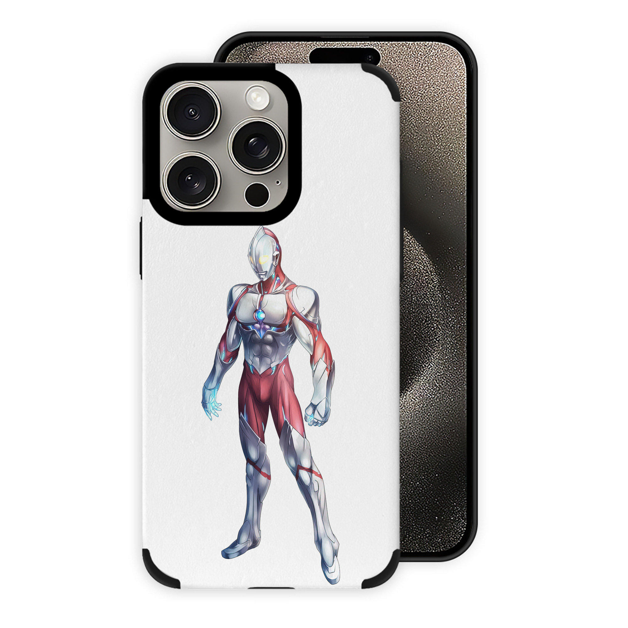 （画像用） ウルトラマン Ultraman 【iPhone15ProMax対応】 PUレザー スマホケース 耐衝撃＆黄変防止