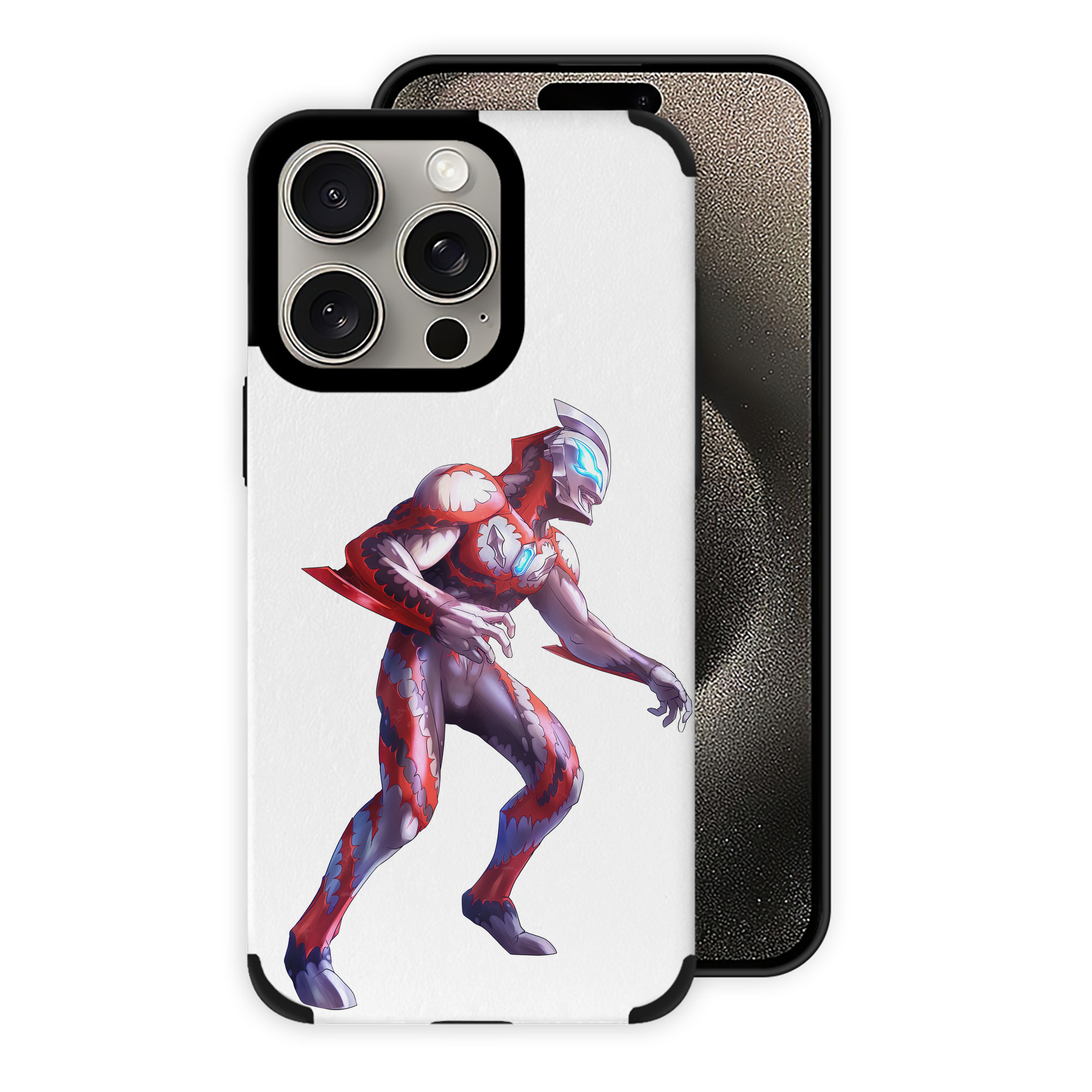 （画像用） ウルトラマン Ultraman 【iPhone15ProMax対応】 PUレザー スマホケース 耐衝撃＆黄変防止