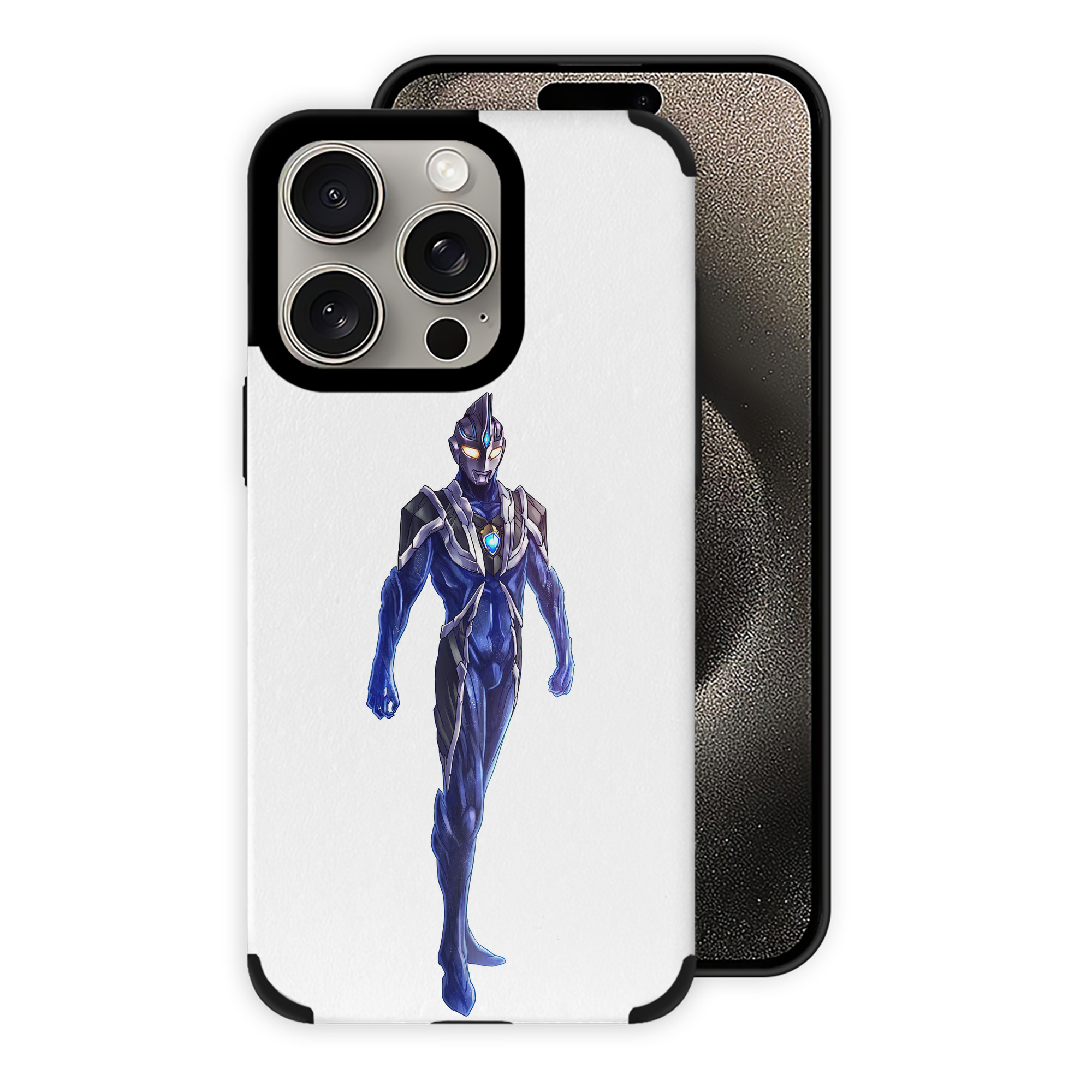 （画像用） ウルトラマン Ultraman 【iPhone15ProMax対応】 PUレザー スマホケース 耐衝撃＆黄変防止