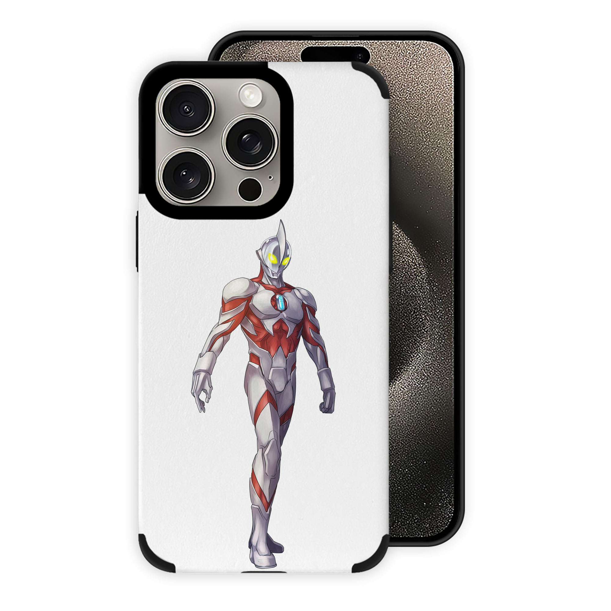 （画像用） ウルトラマン Ultraman 【iPhone15ProMax対応】 PUレザー スマホケース 耐衝撃＆黄変防止