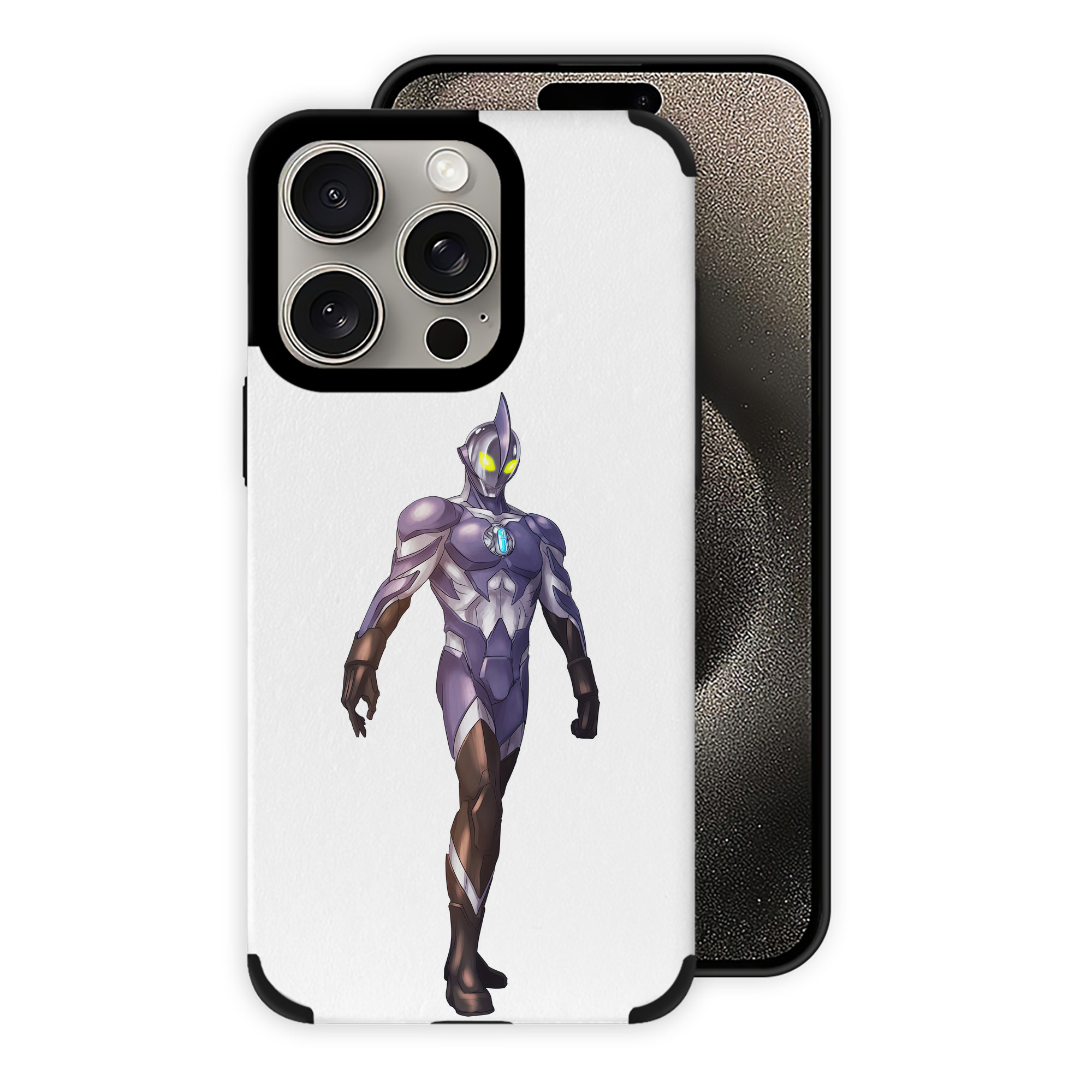 （画像用） ウルトラマン Ultraman 【iPhone15ProMax対応】 PUレザー スマホケース 耐衝撃＆黄変防止