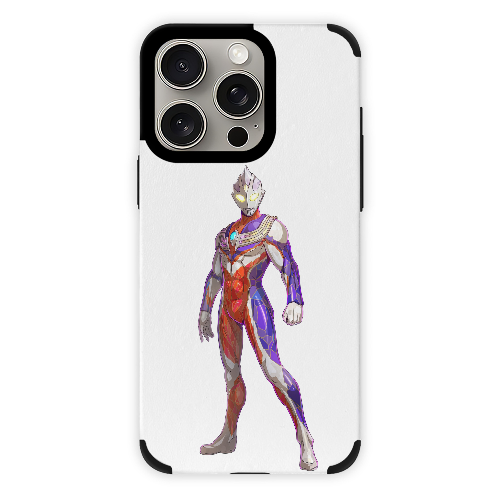 （画像用） ウルトラマン Ultraman 【iPhone15ProMax対応】 PUレザー スマホケース 耐衝撃＆黄変防止