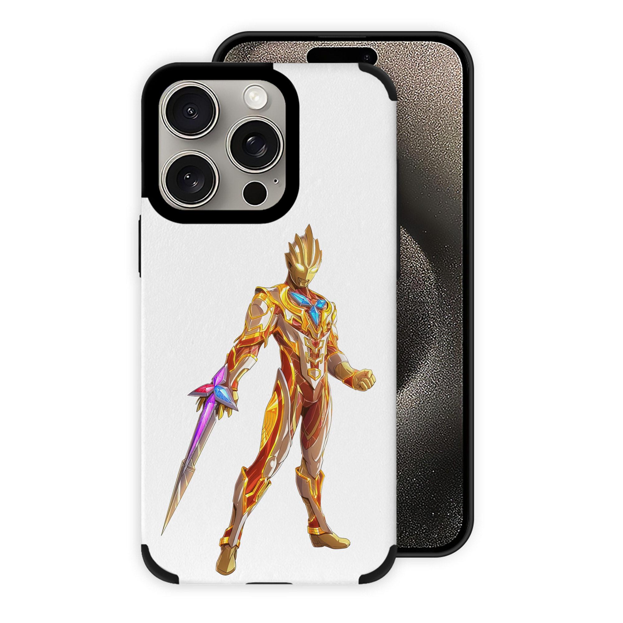 （画像用） ウルトラマン Ultraman 【iPhone15ProMax対応】 PUレザー スマホケース 耐衝撃＆黄変防止