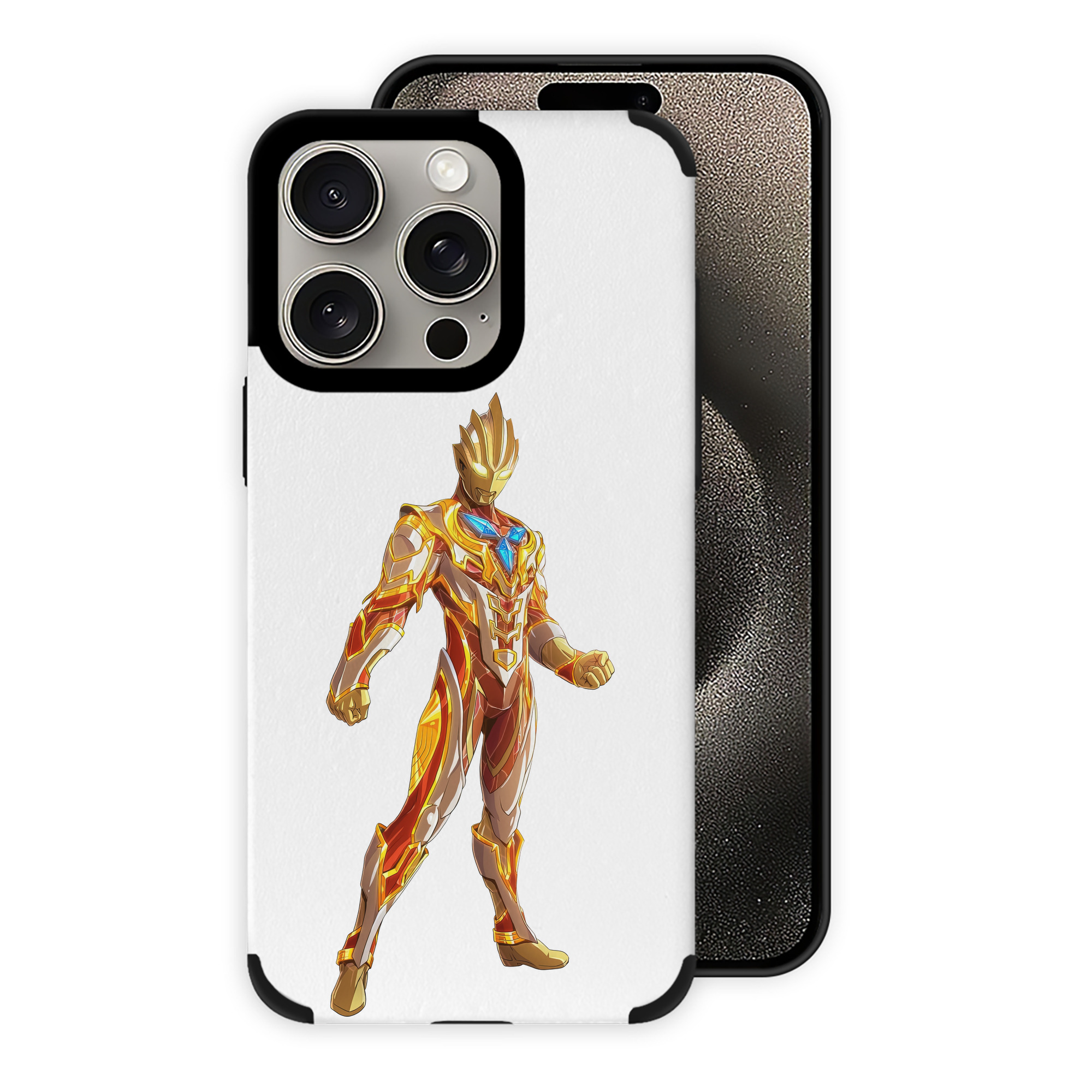 （画像用） ウルトラマン Ultraman 【iPhone15ProMax対応】 PUレザー スマホケース 耐衝撃＆黄変防止
