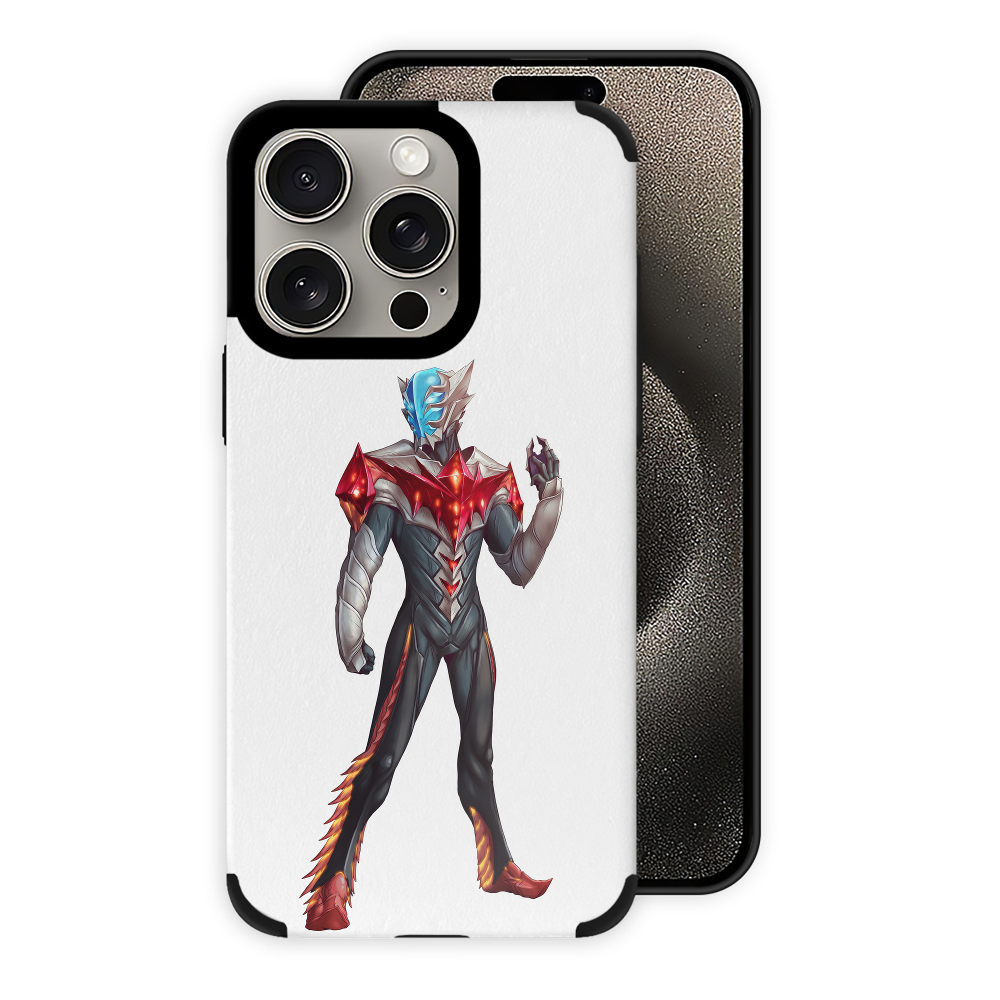 （画像用） ウルトラマン Ultraman 【iPhone15ProMax対応】 PUレザー スマホケース 耐衝撃＆黄変防止